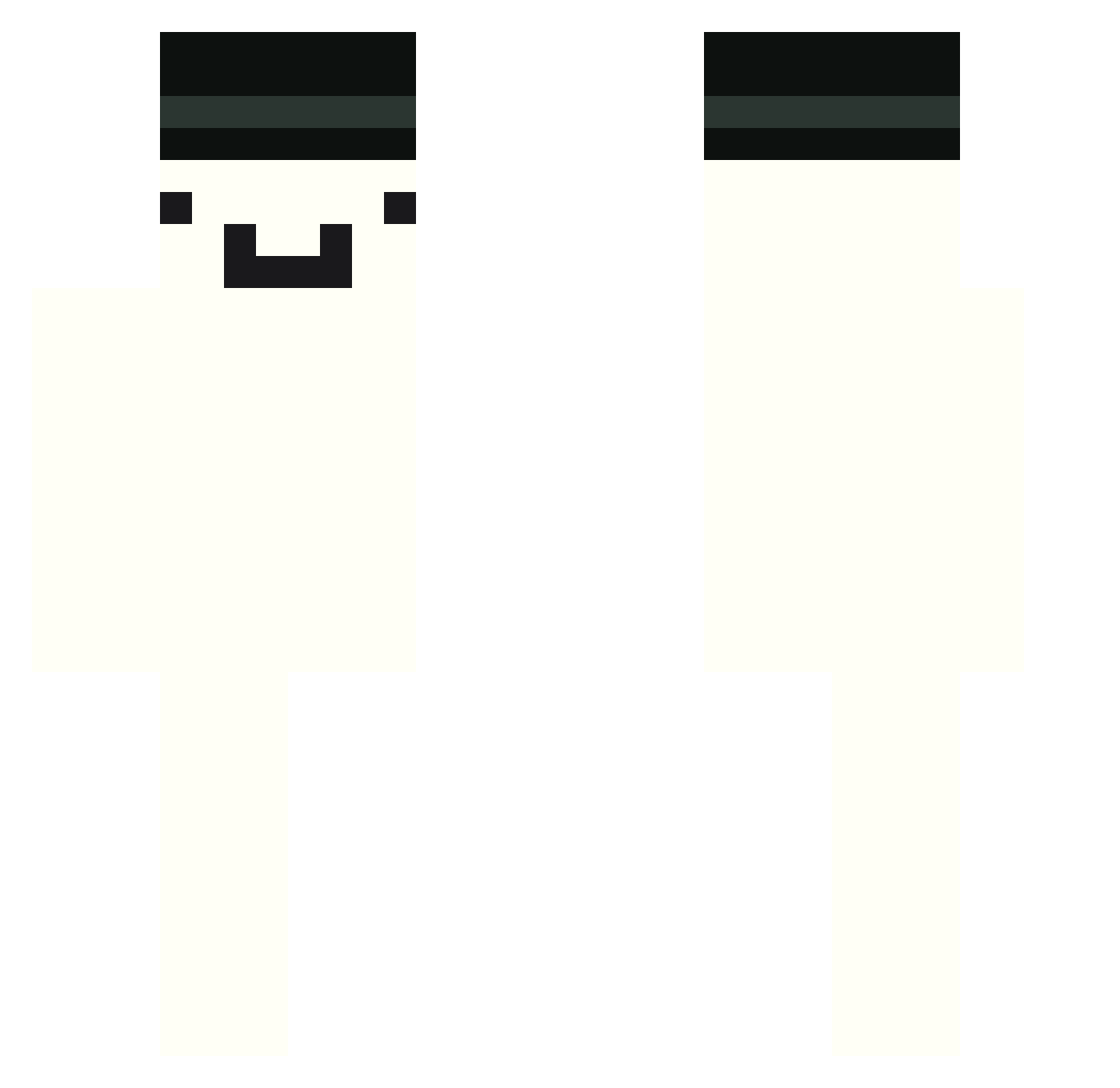 SejrTheGamer Minecraft skin, front and back view