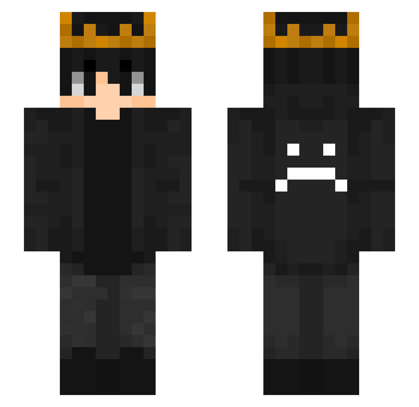 lofiy Minecraft skin, front and back view