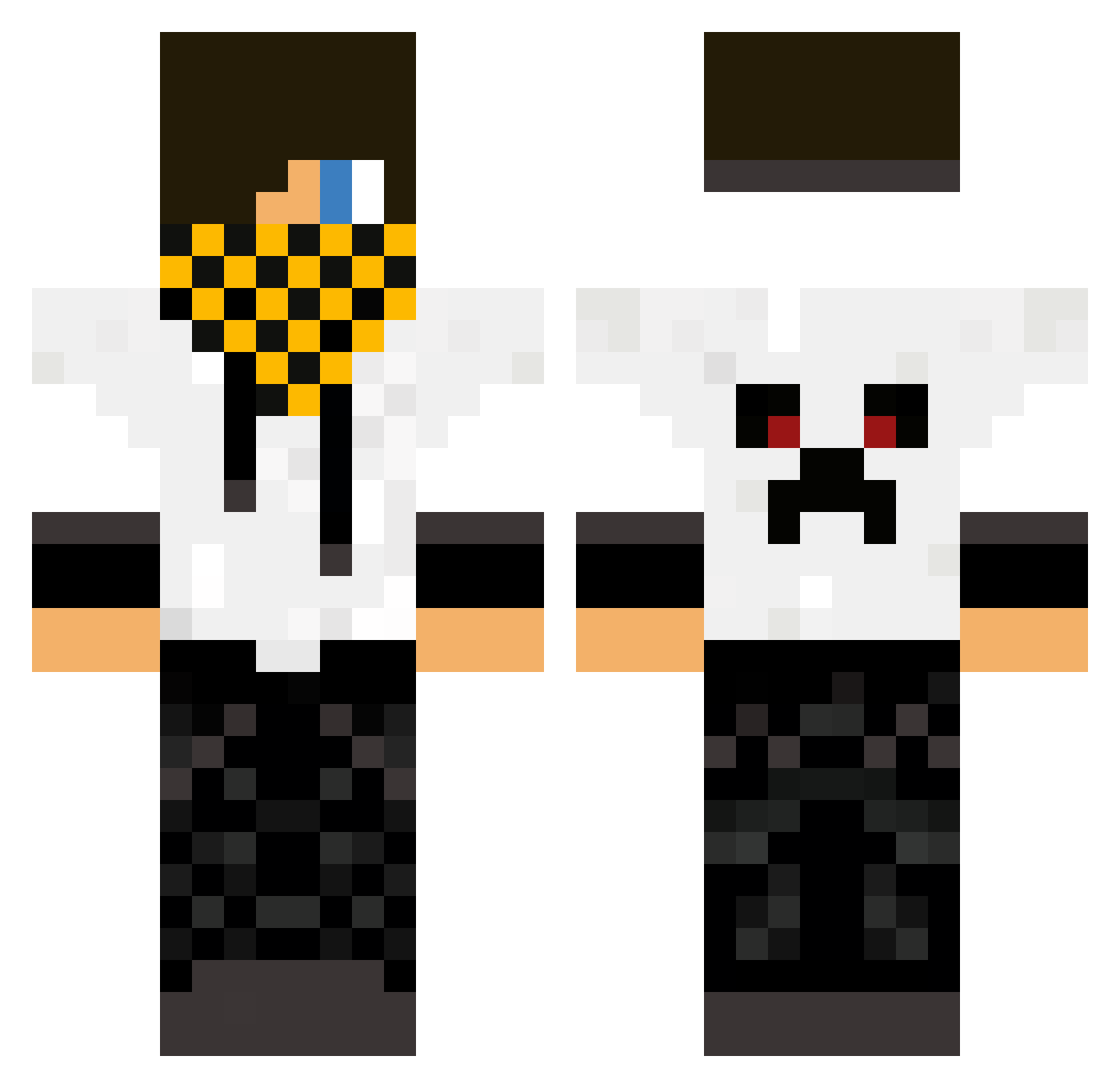 wojtek1106 Minecraft skin, front and back view