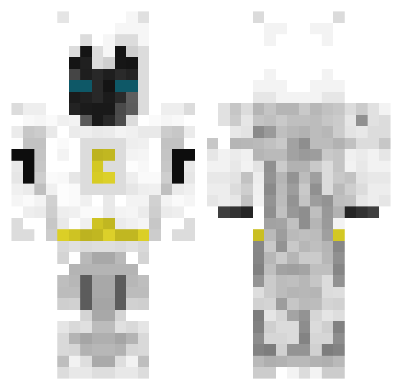 Cooper350 Minecraft skin, front and back view