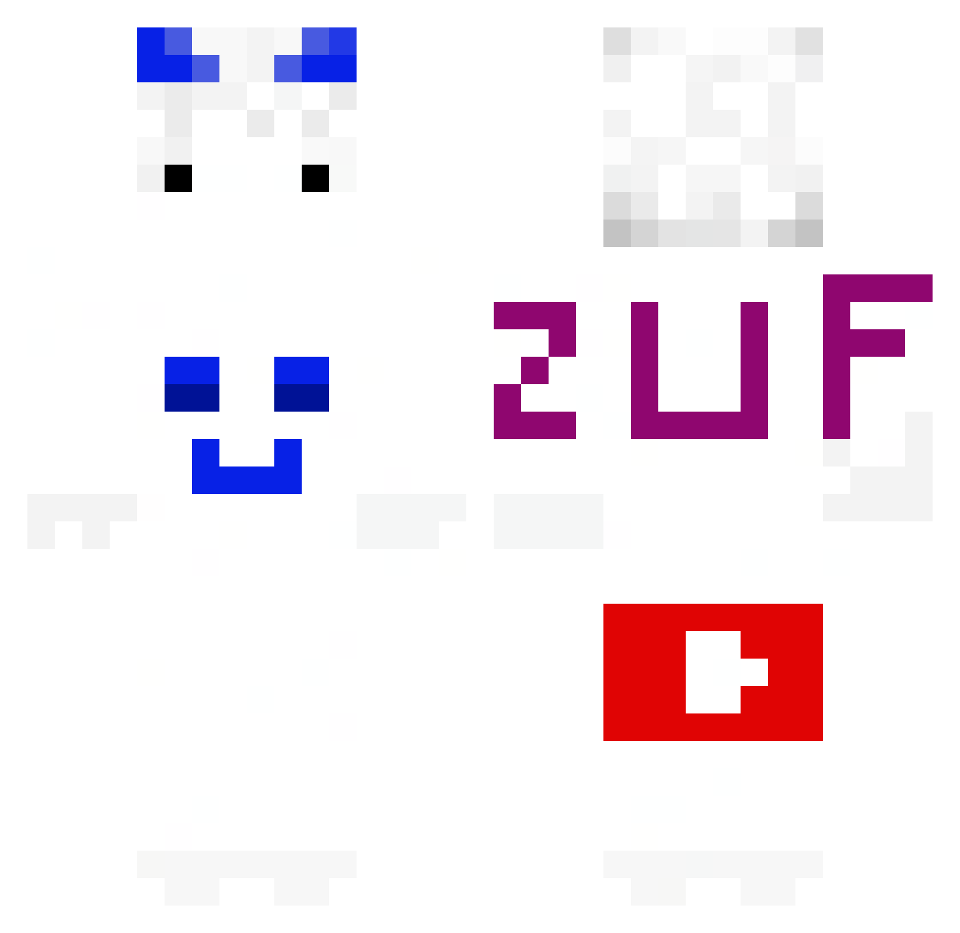ZUF_DEMON Minecraft skin, front and back view