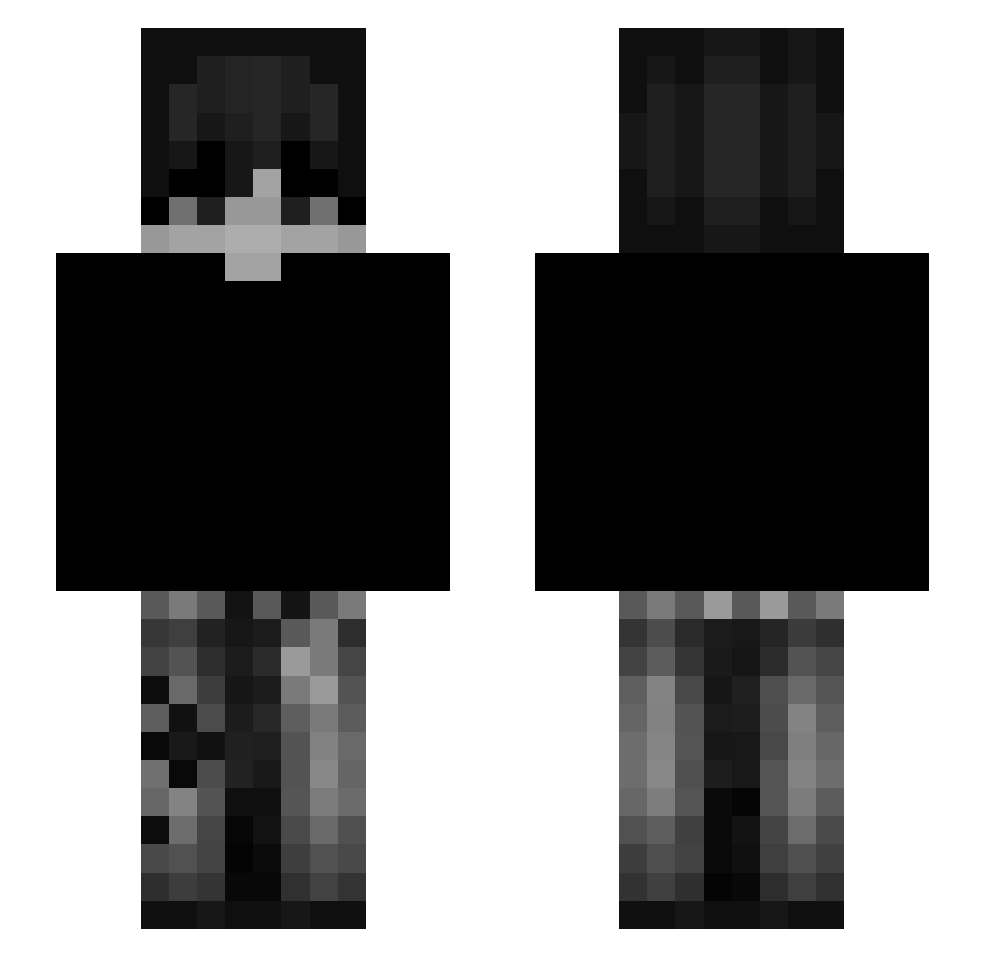 Proxz_010 Minecraft skin, front and back view