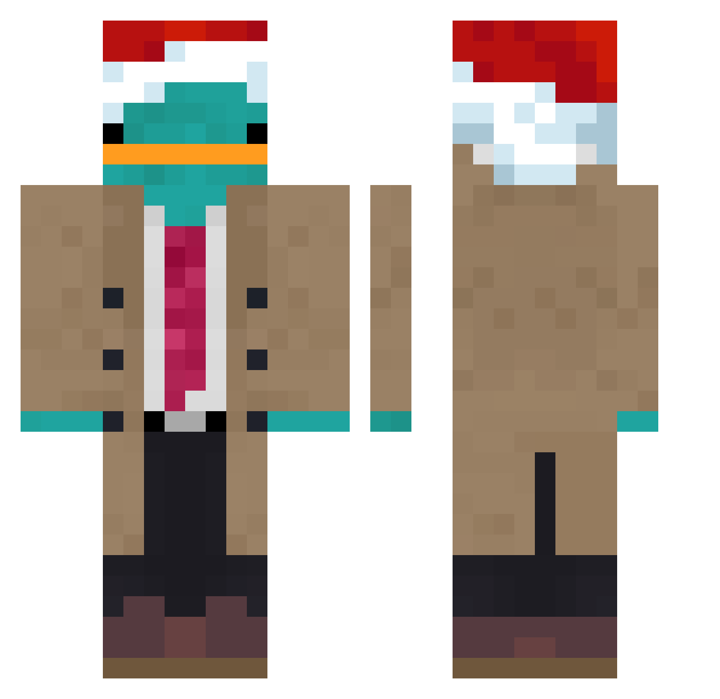 professor_misha Minecraft skin, front and back view