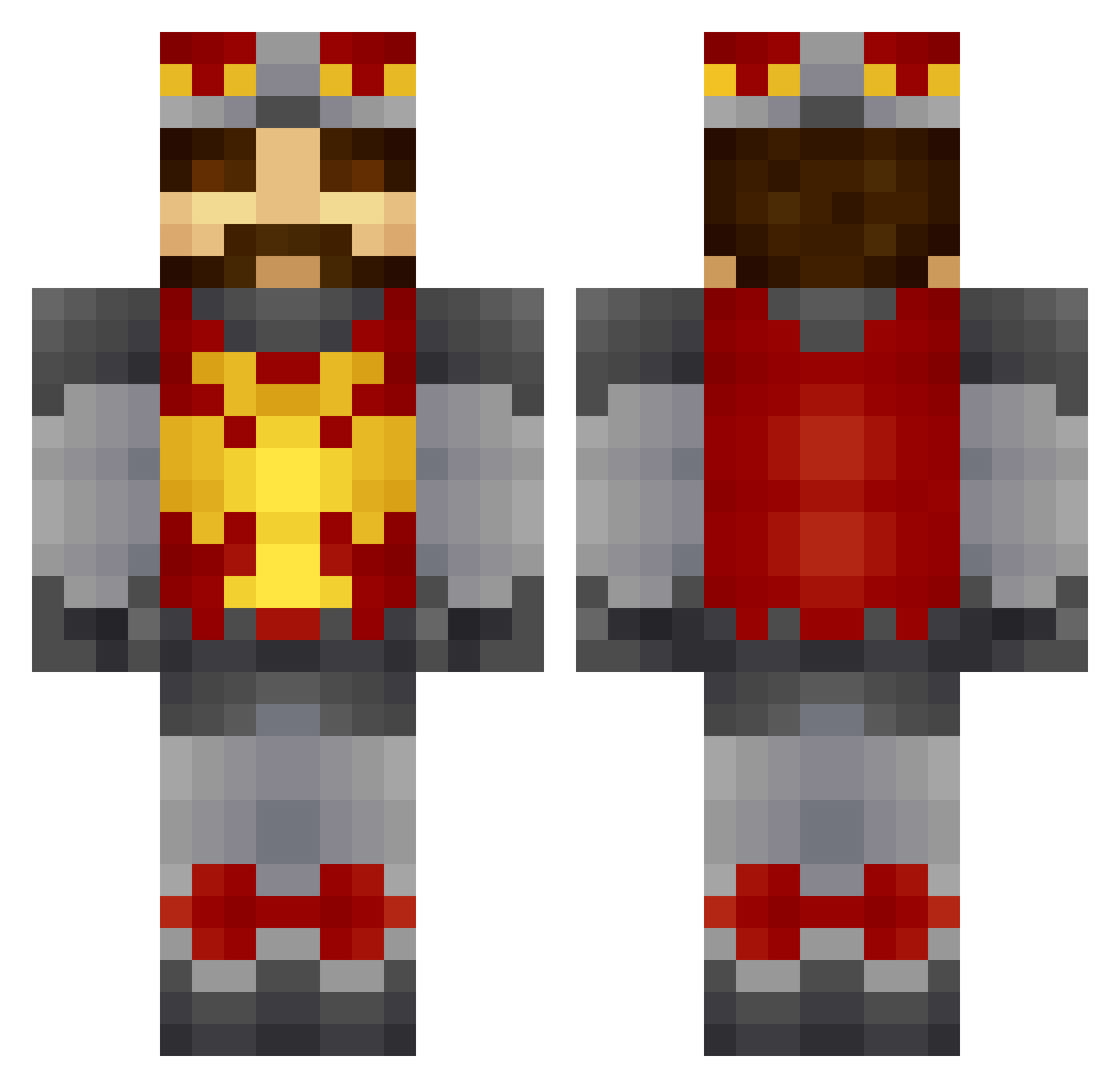 Tasa Minecraft skin, front and back view