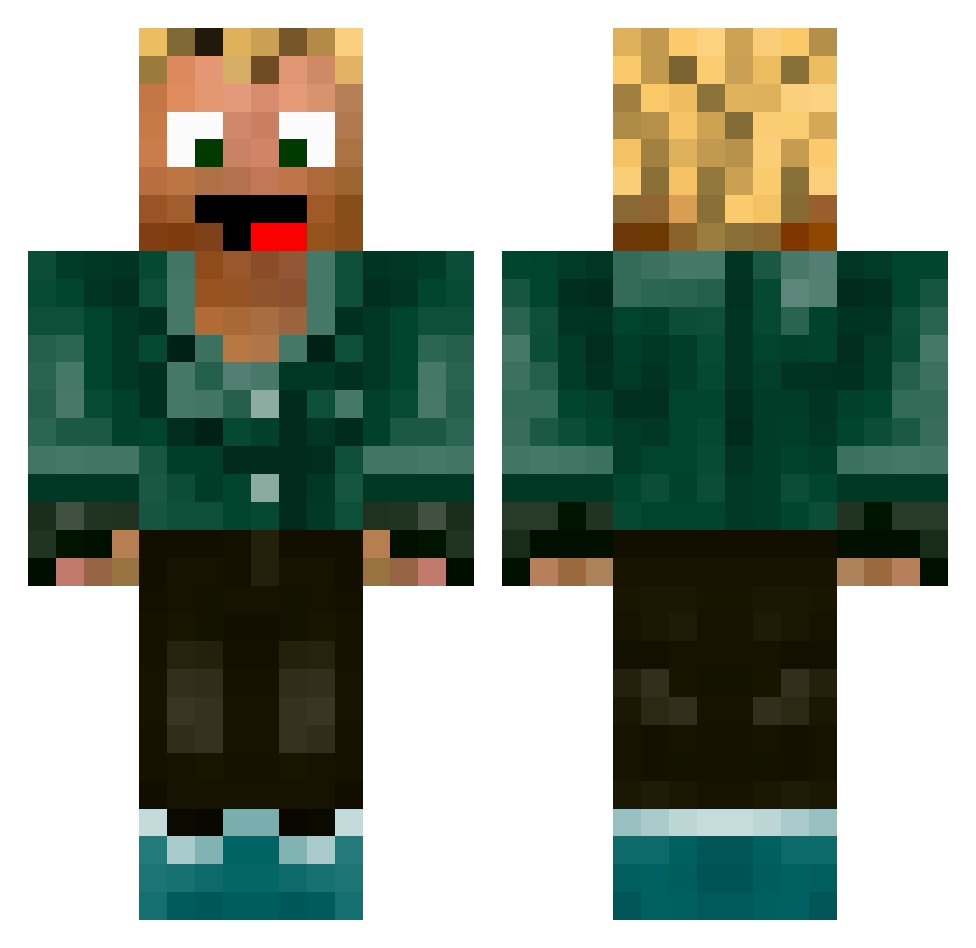 _YIMMPIE_ Minecraft skin, front and back view