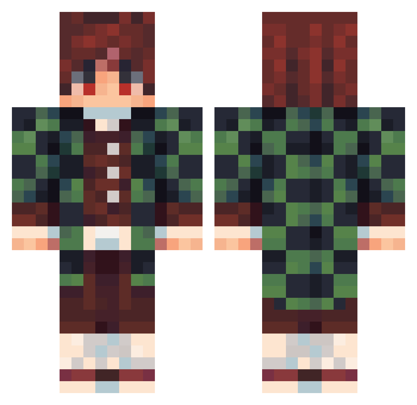Tobisz112 Minecraft skin, front and back view