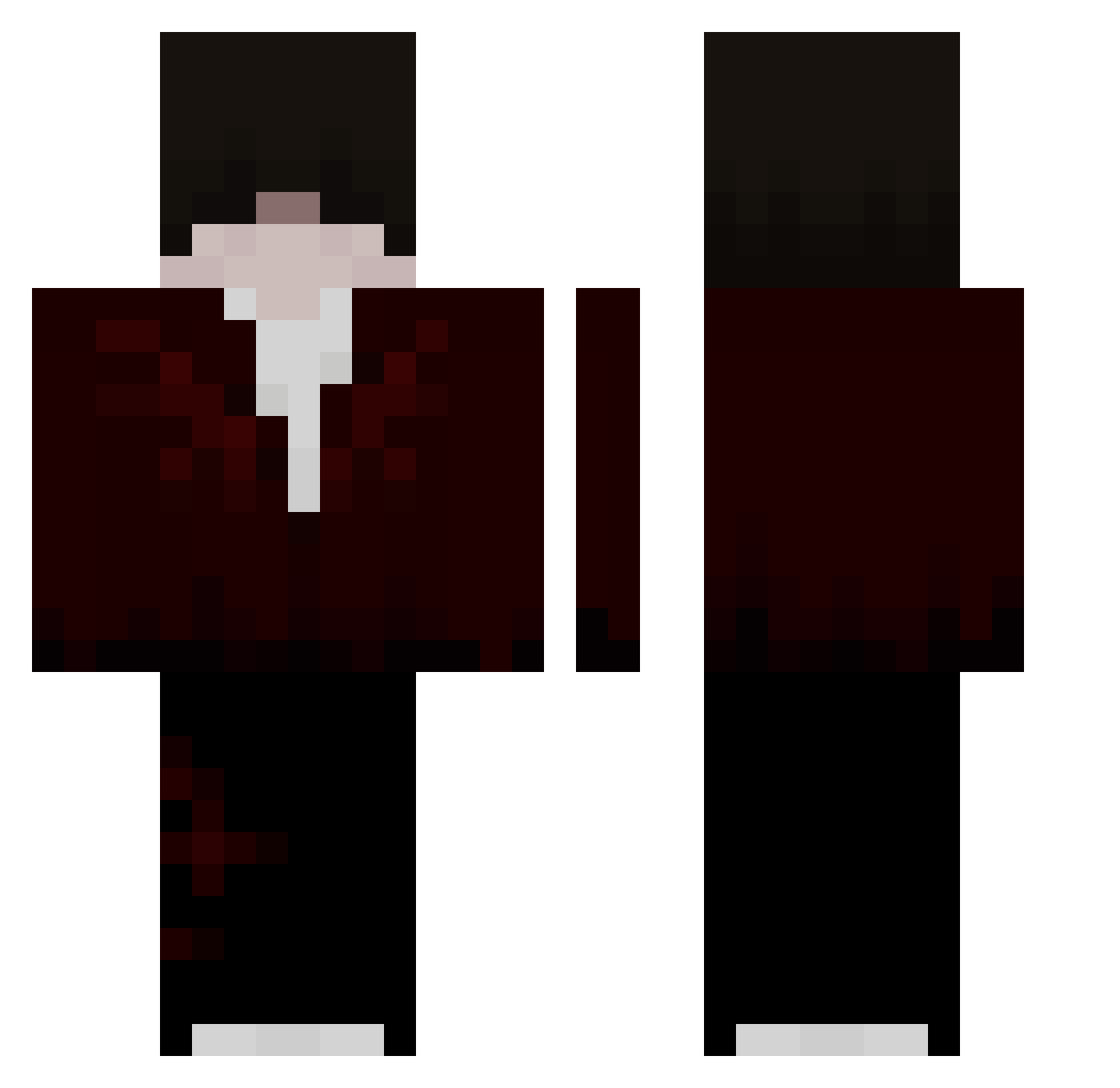 YungEb_ Minecraft skin, front and back view
