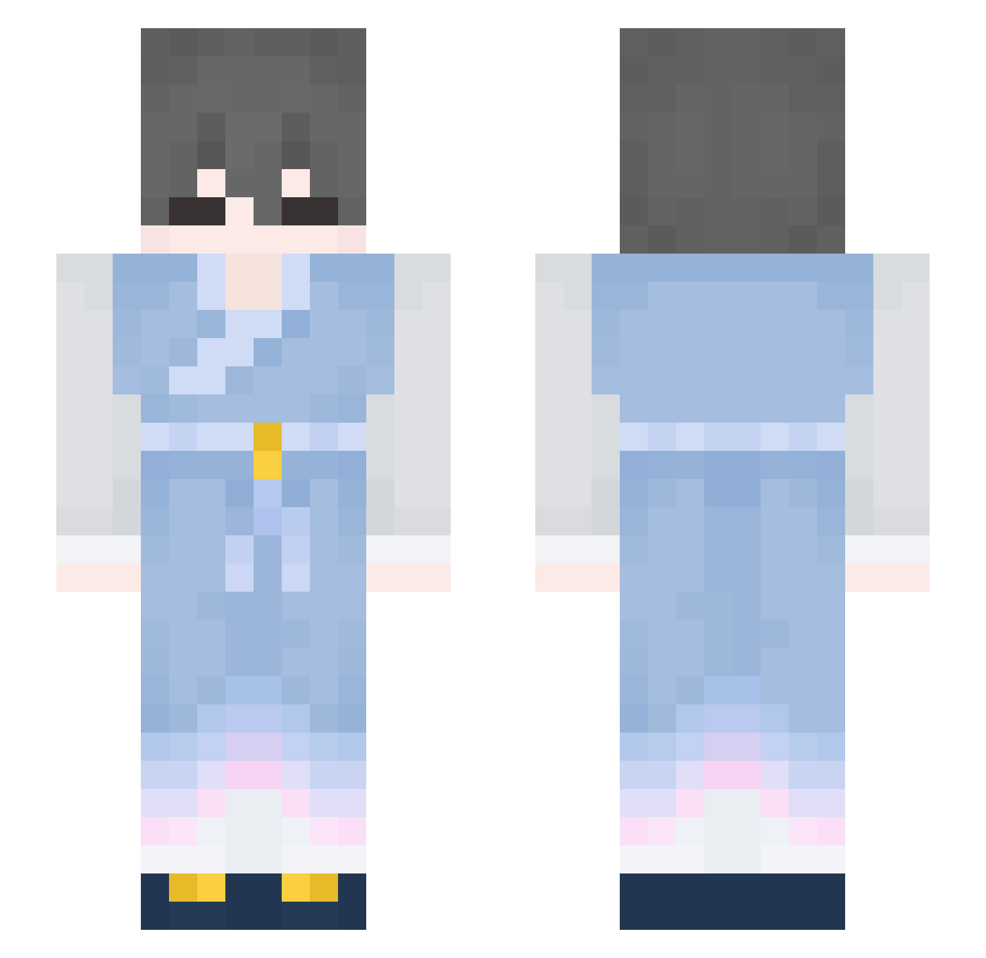 spear04 Minecraft skin, front and back view