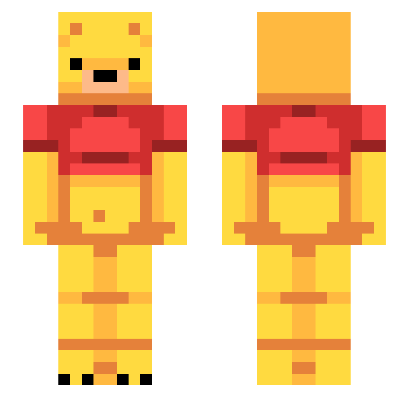 PaukePauke2020 Minecraft skin, front and back view