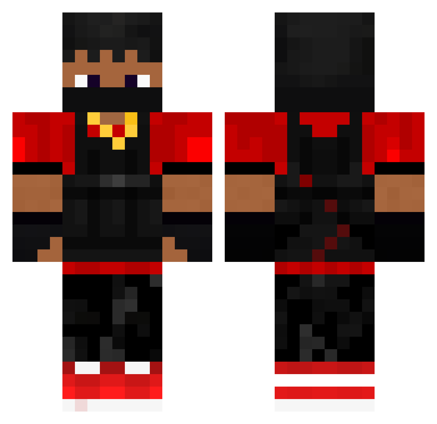 yScofieldS_ Minecraft skin, front and back view