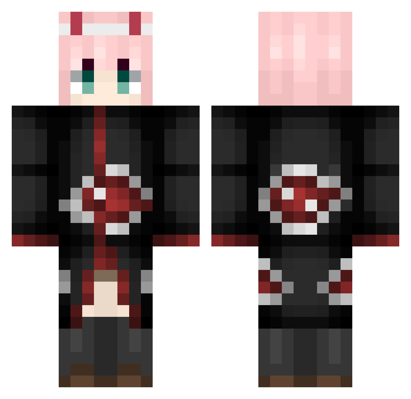 sleepymiyu Minecraft skin, front and back view