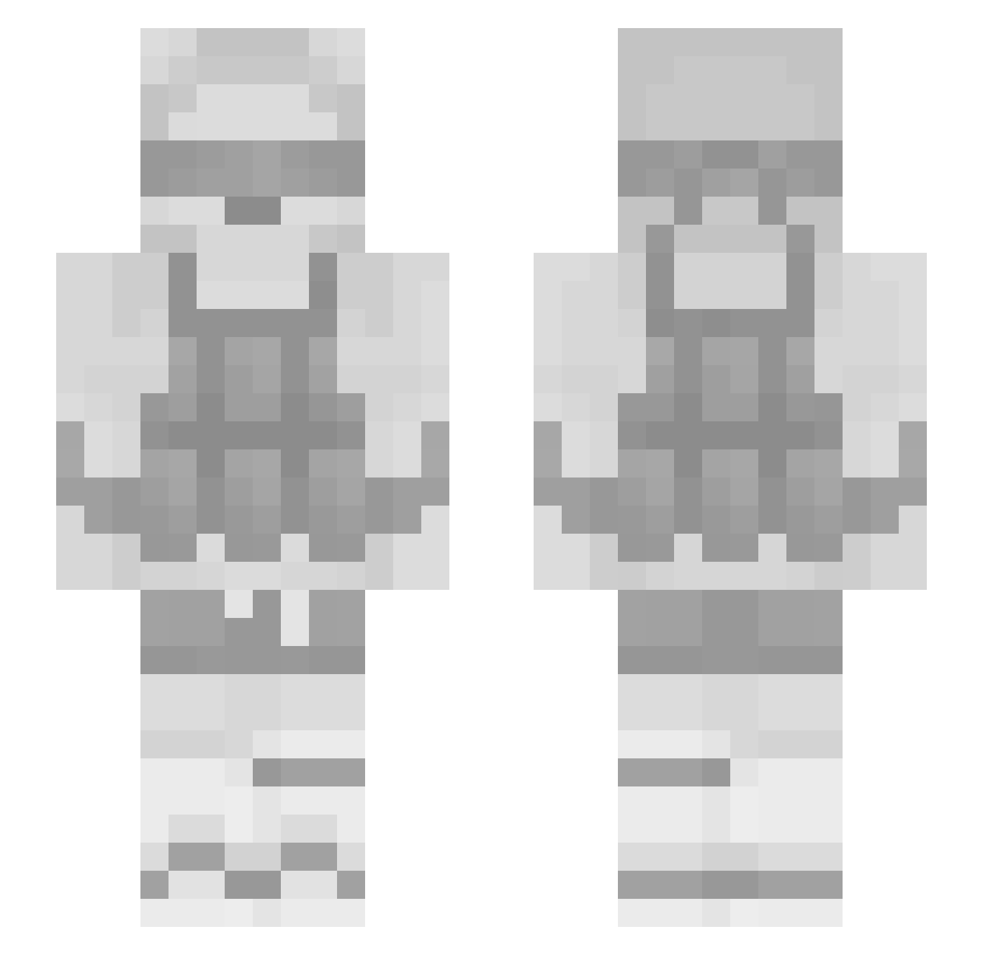 na7a Minecraft skin, front and back view