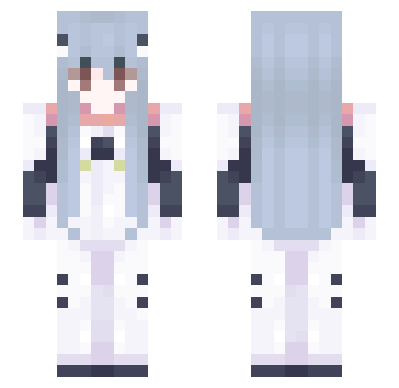 glizzy_goblar Minecraft skin, front and back view