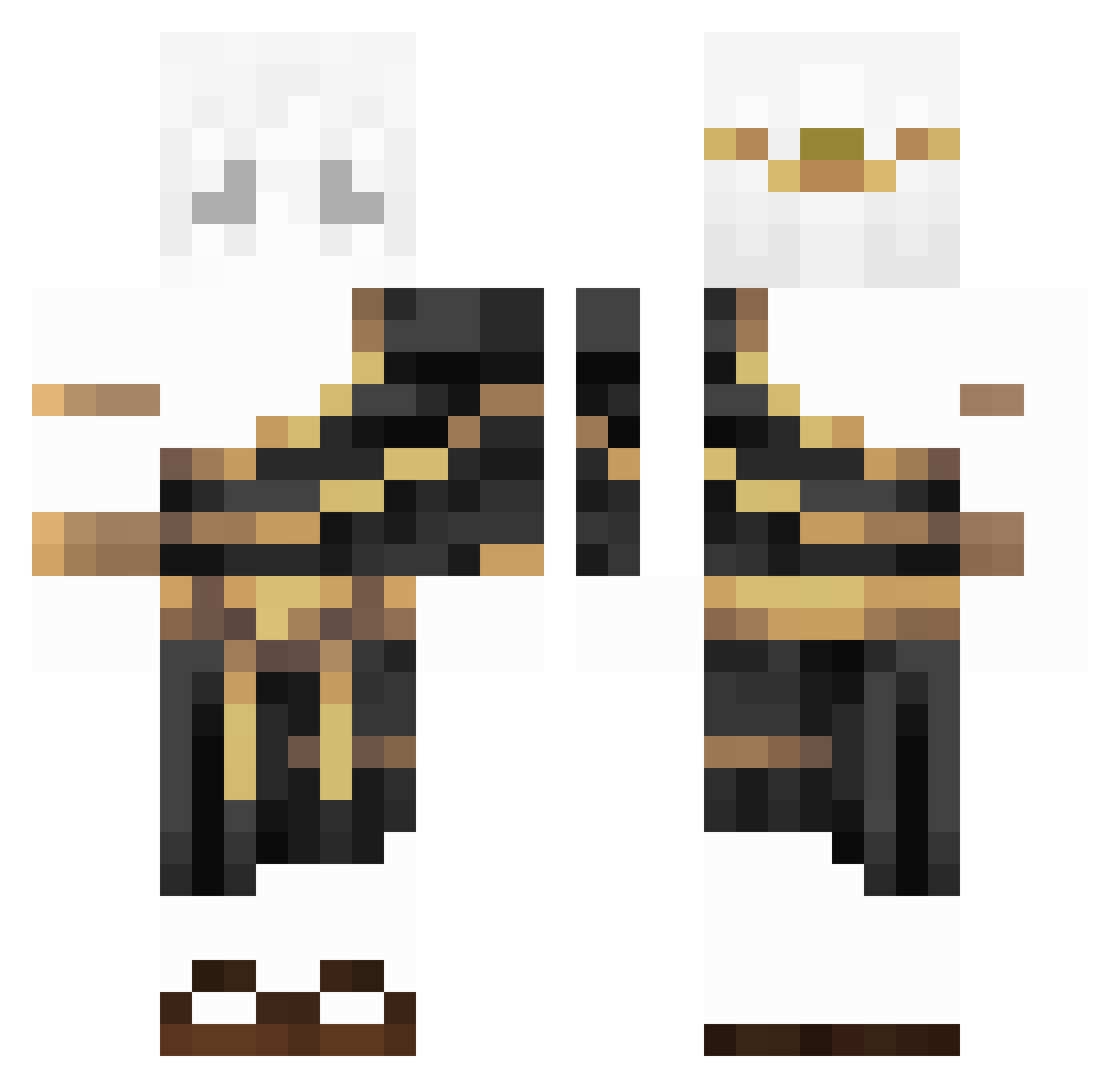 KuBuS44245 Minecraft skin, front and back view