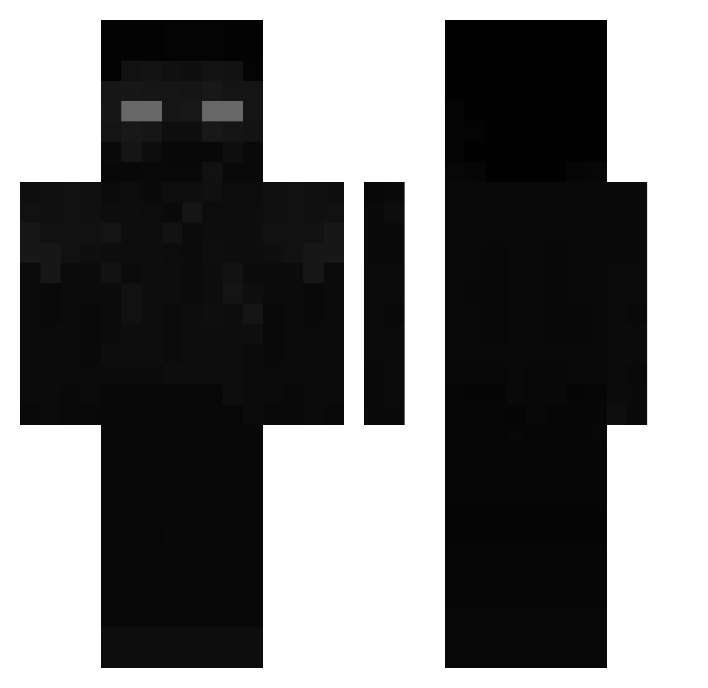Lun1_ Minecraft skin, front and back view