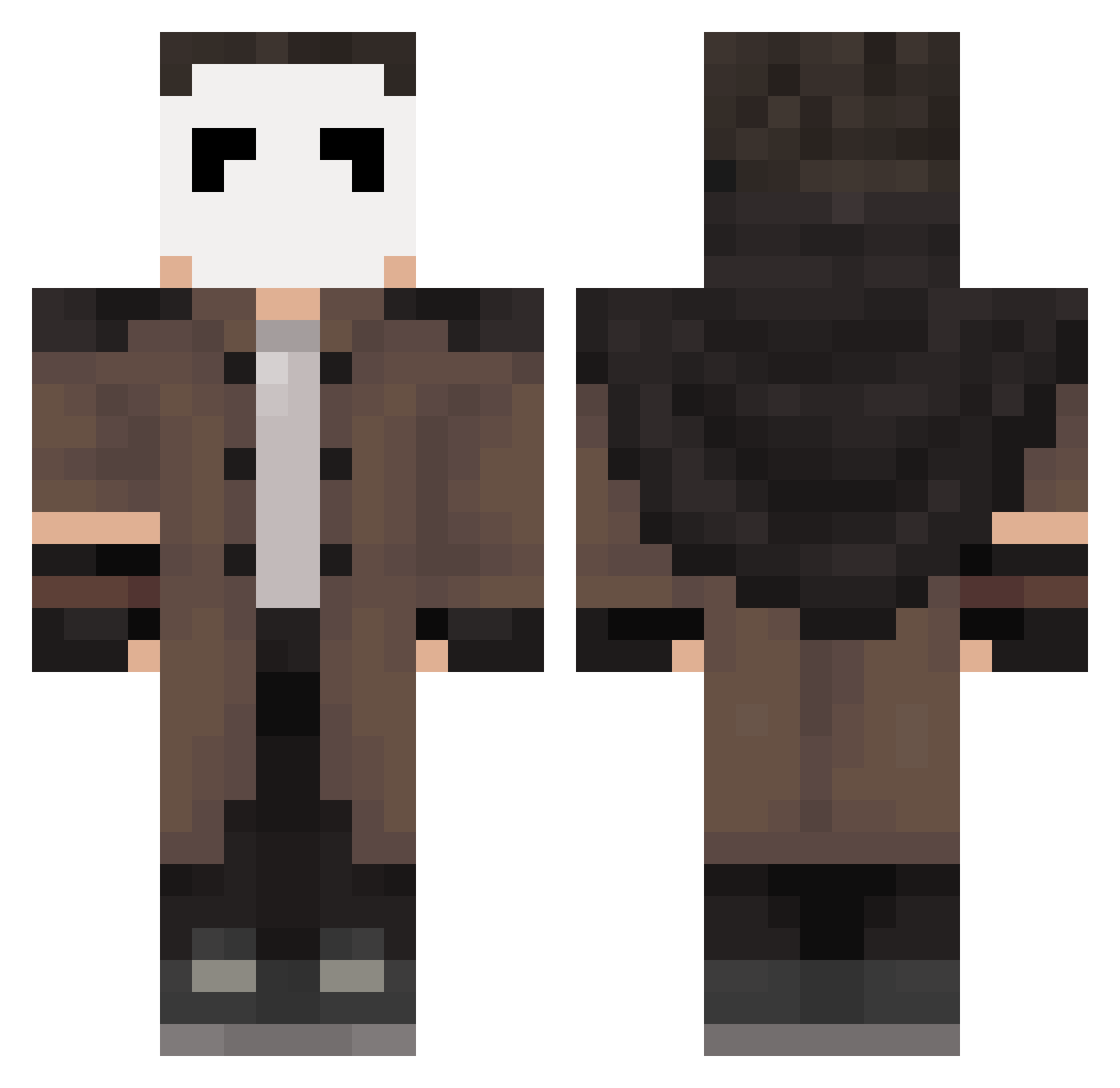 One_State Minecraft skin, front and back view