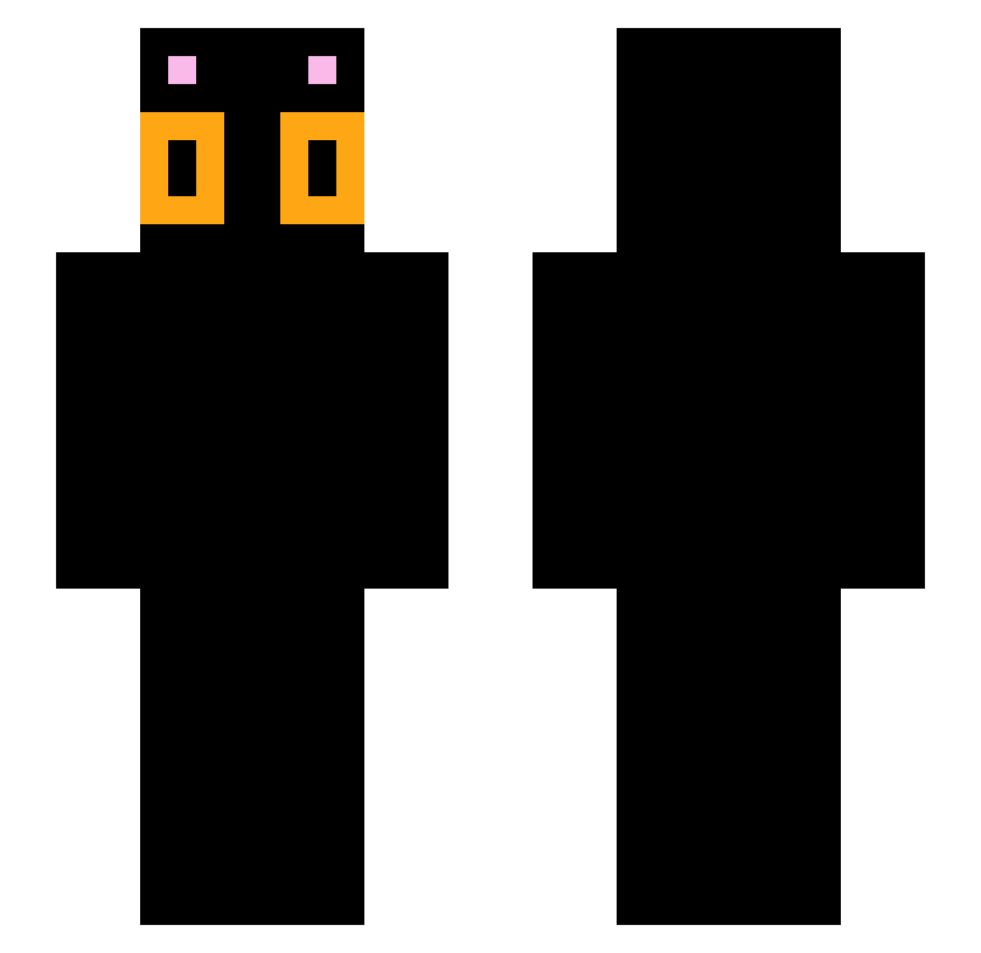 tipko0 Minecraft skin, front and back view