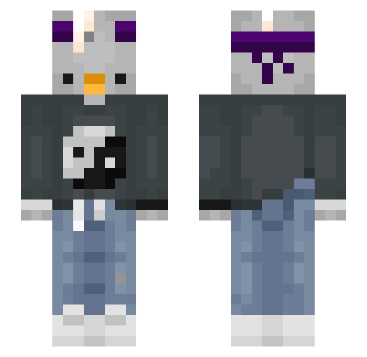 Bartias_ Minecraft skin, front and back view