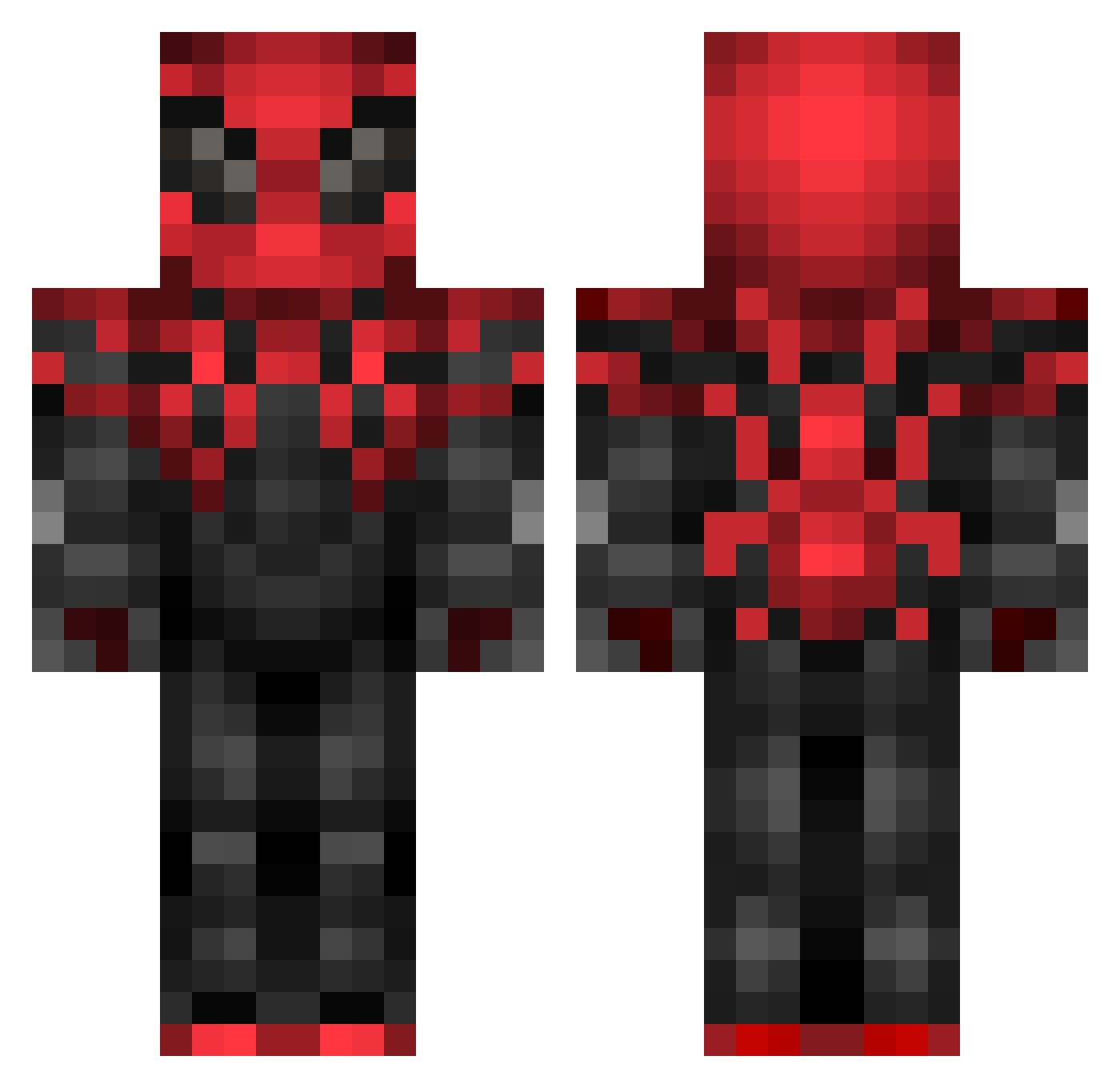 lolman234 Minecraft skin, front and back view