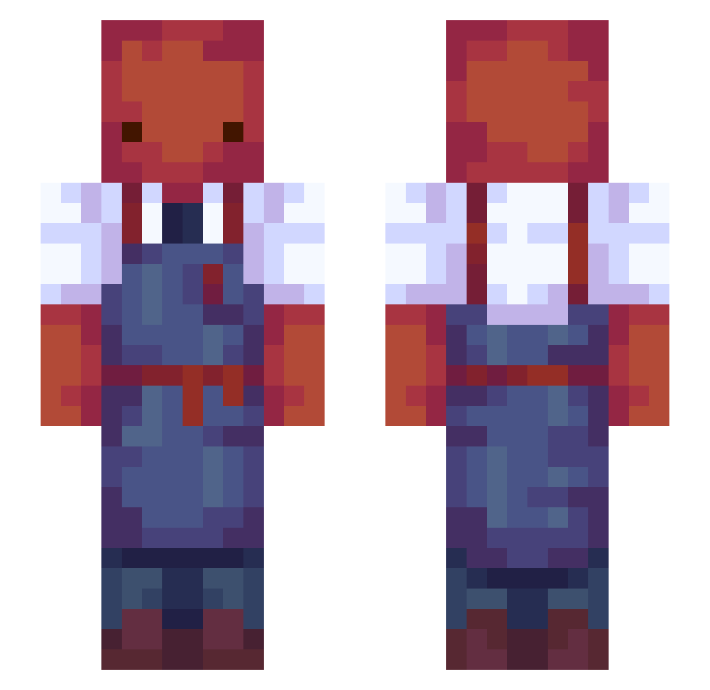 tomatenantenne Minecraft skin, front and back view