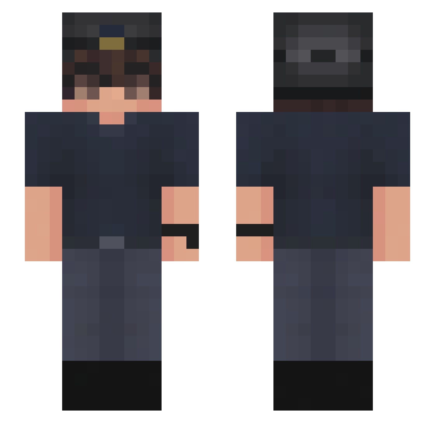 silva1kz Minecraft skin, front and back view