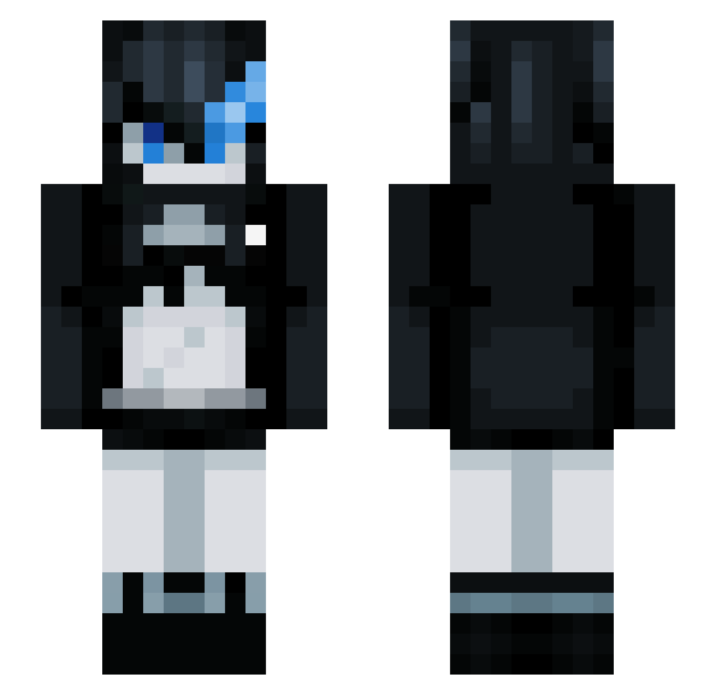 Saaanwi Minecraft skin, front and back view