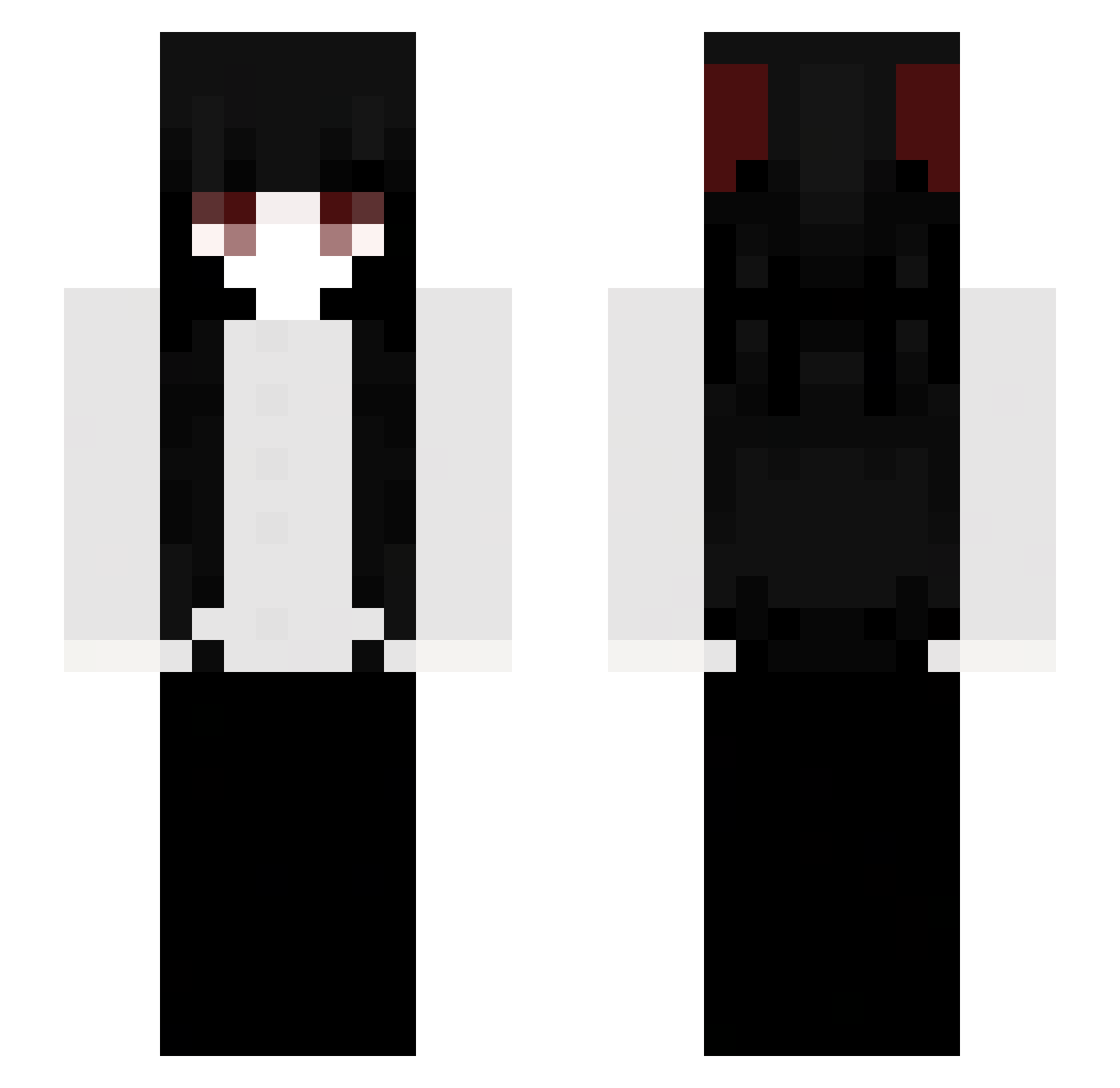 w5ve Minecraft skin, front and back view
