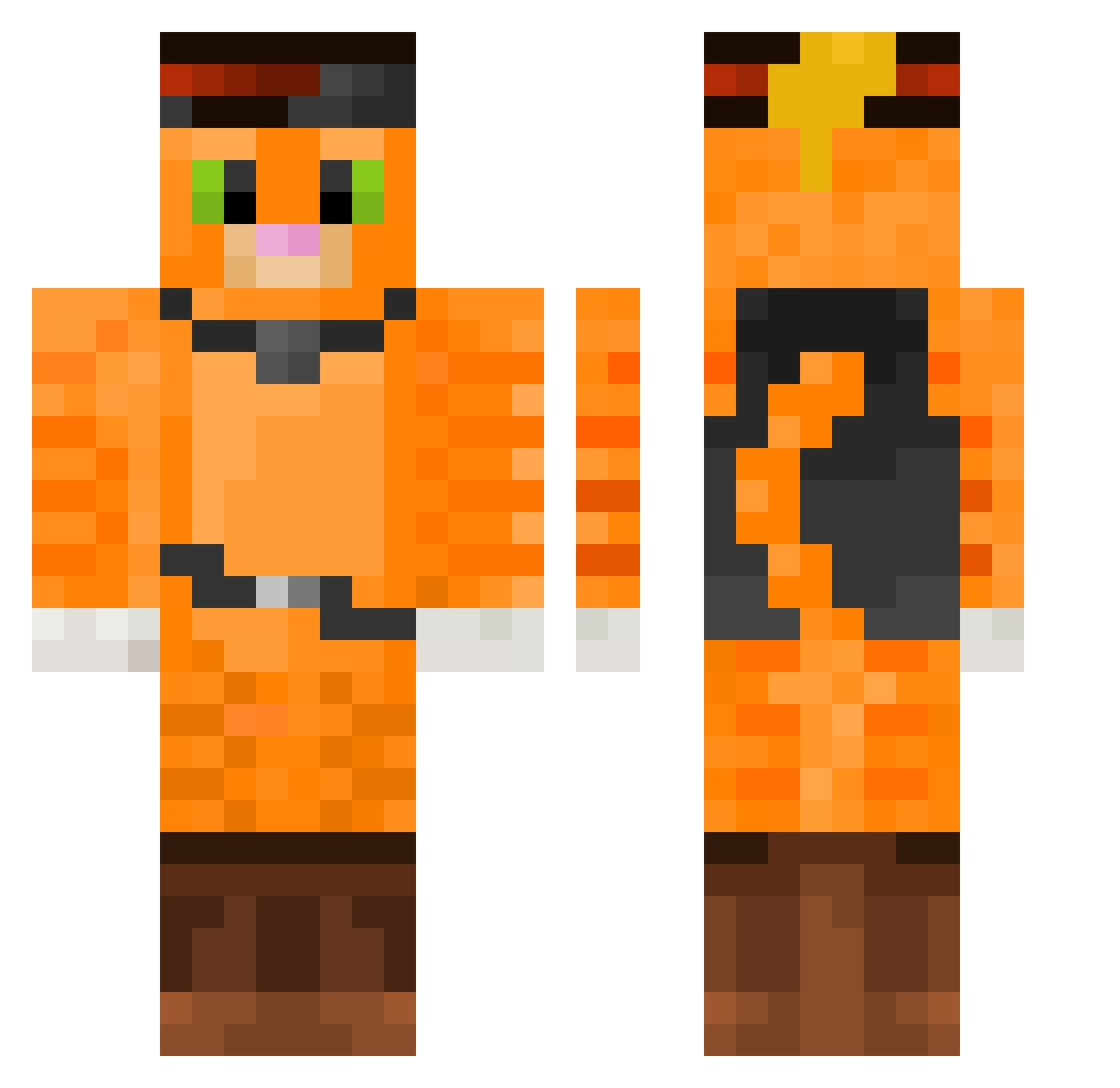 BurakYilmaz_zzz Minecraft skin, front and back view