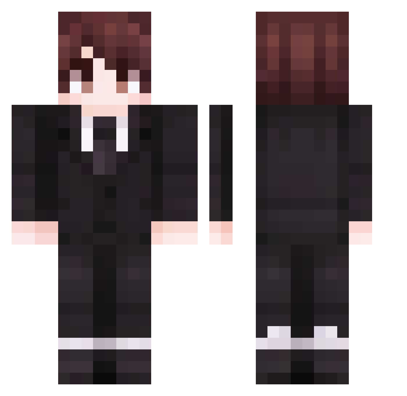 wosisanbin Minecraft skin, front and back view