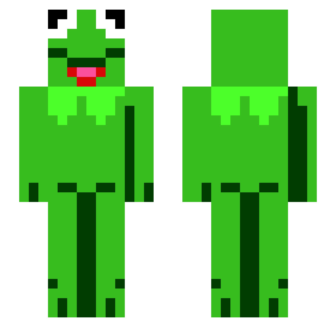 Remi_M Minecraft skin, front and back view