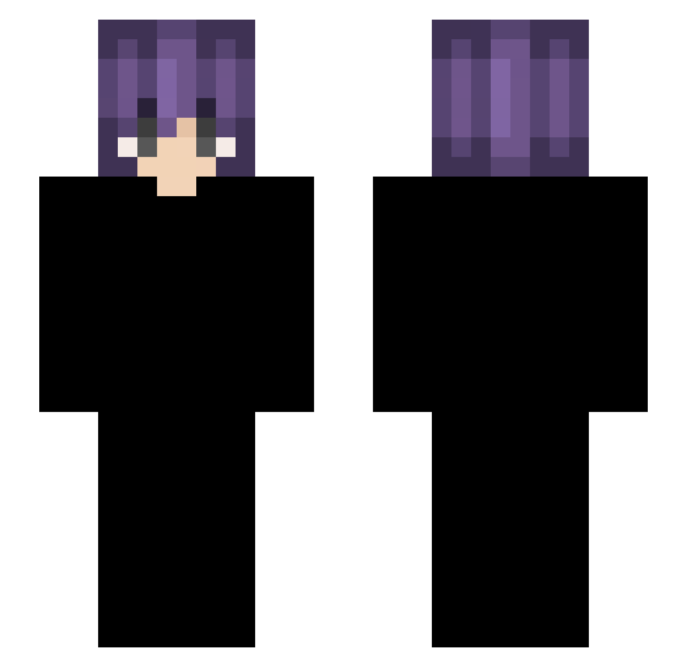 Vektorrrrr Minecraft skin, front and back view