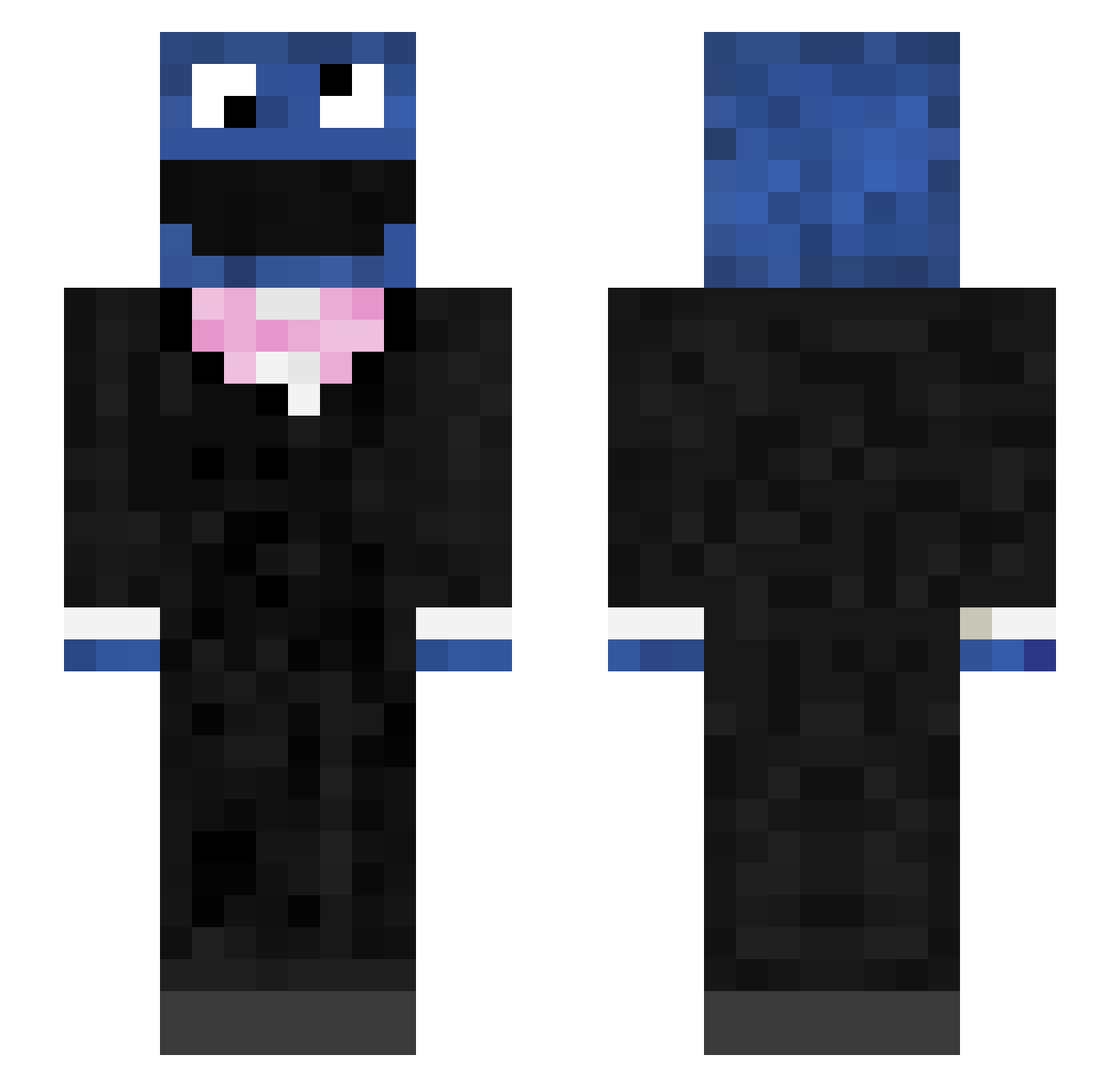 imthereal Minecraft skin, front and back view