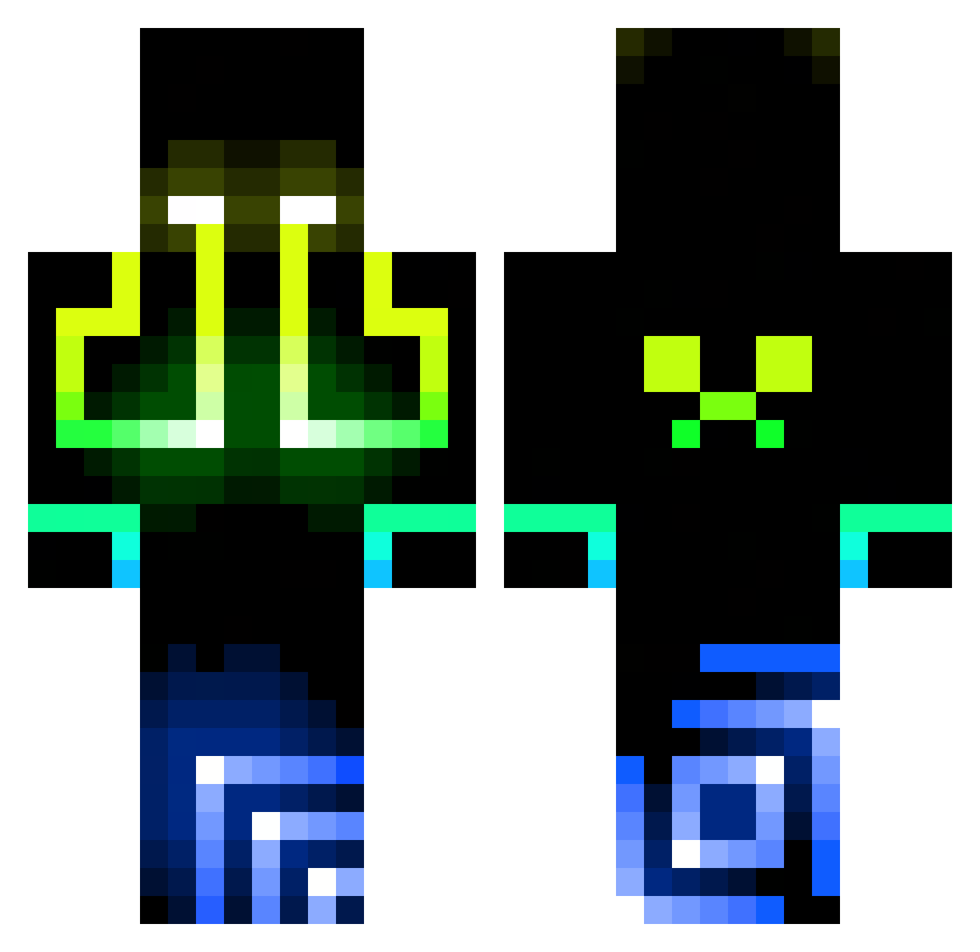 Zeel_3K Minecraft skin, front and back view