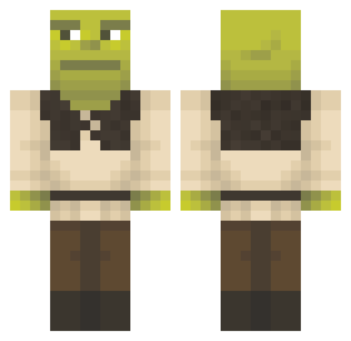 jung104kr Minecraft skin, front and back view