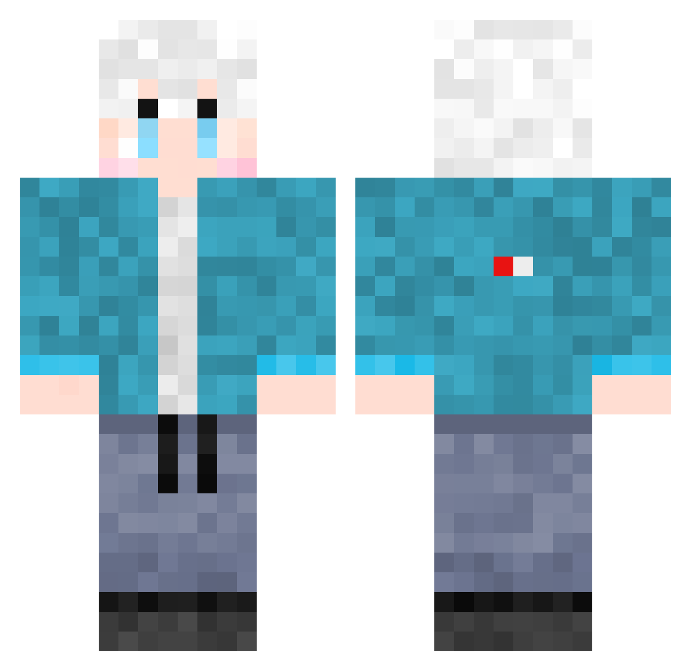 Simon2026 Minecraft skin, front and back view