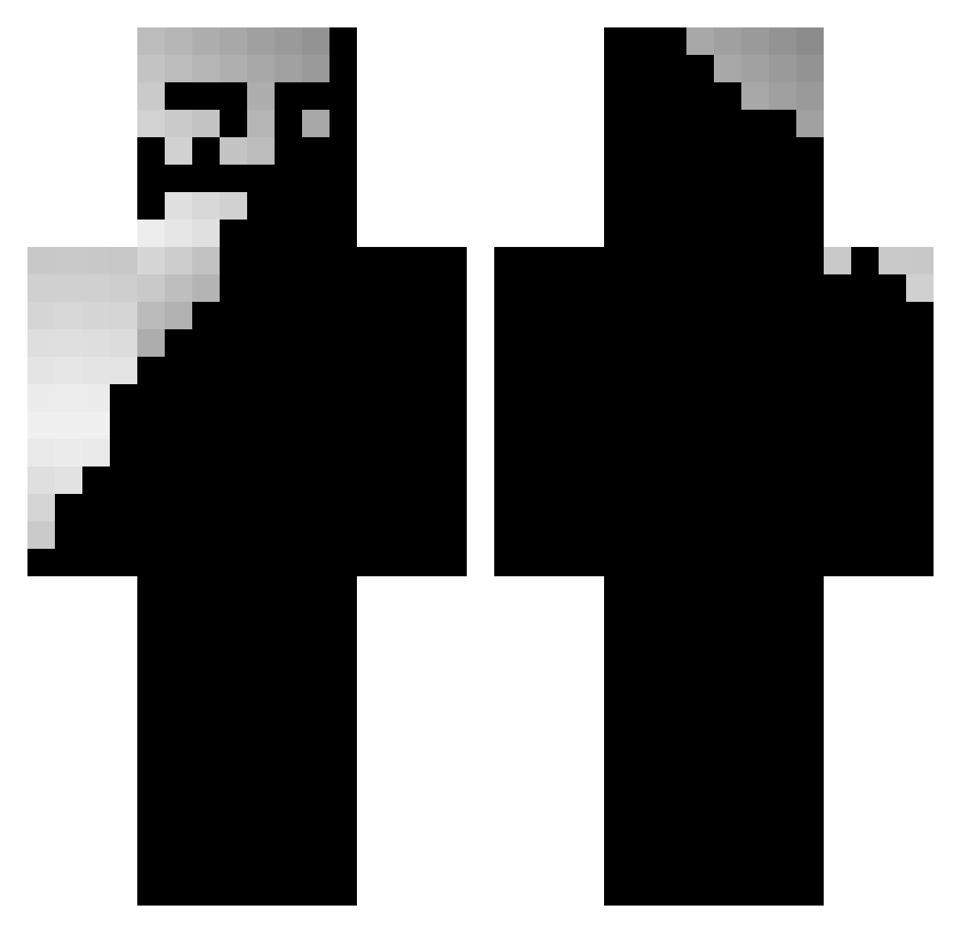 KinglyClock4486 Minecraft skin, front and back view