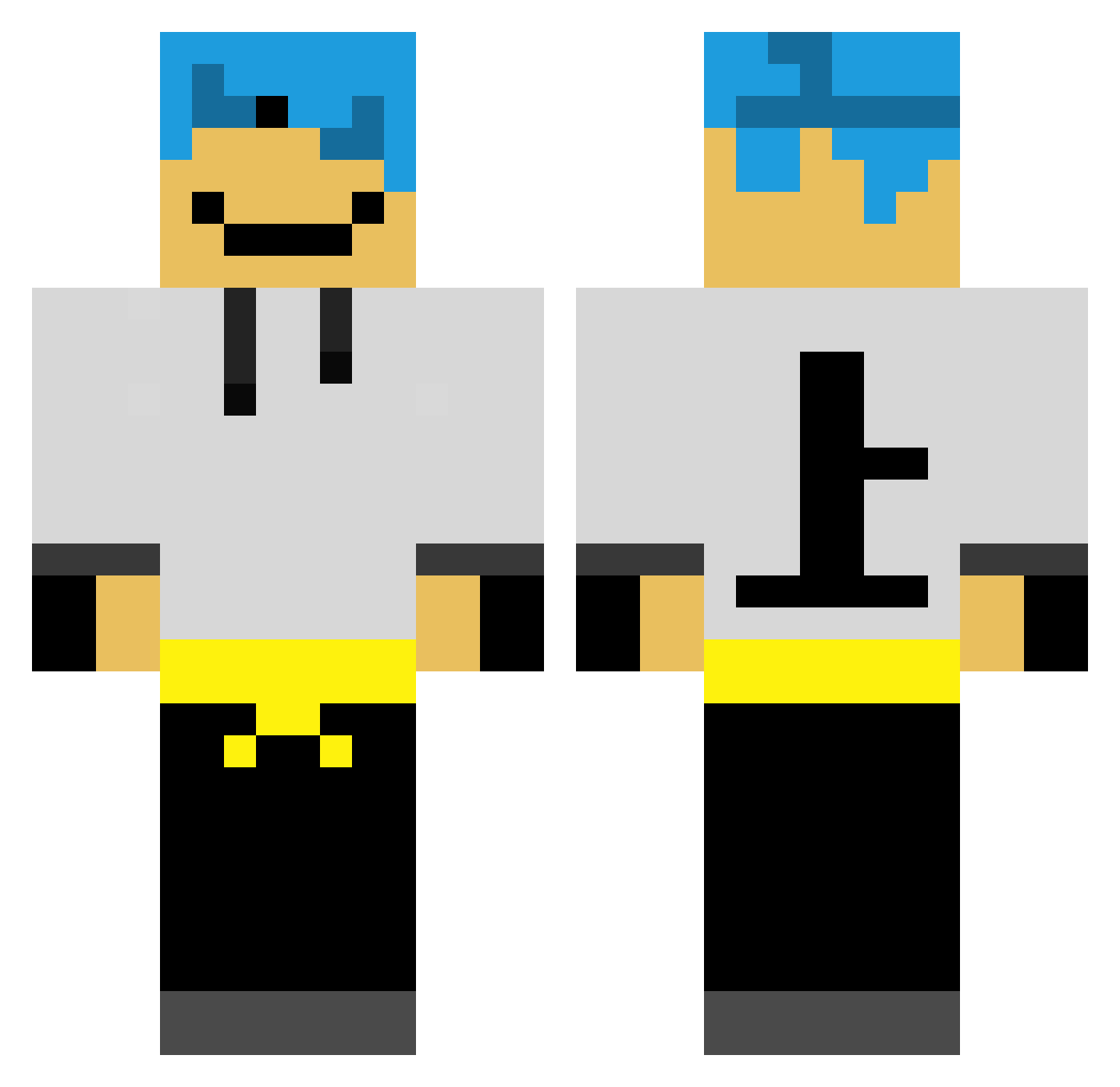 melon231t Minecraft skin, front and back view