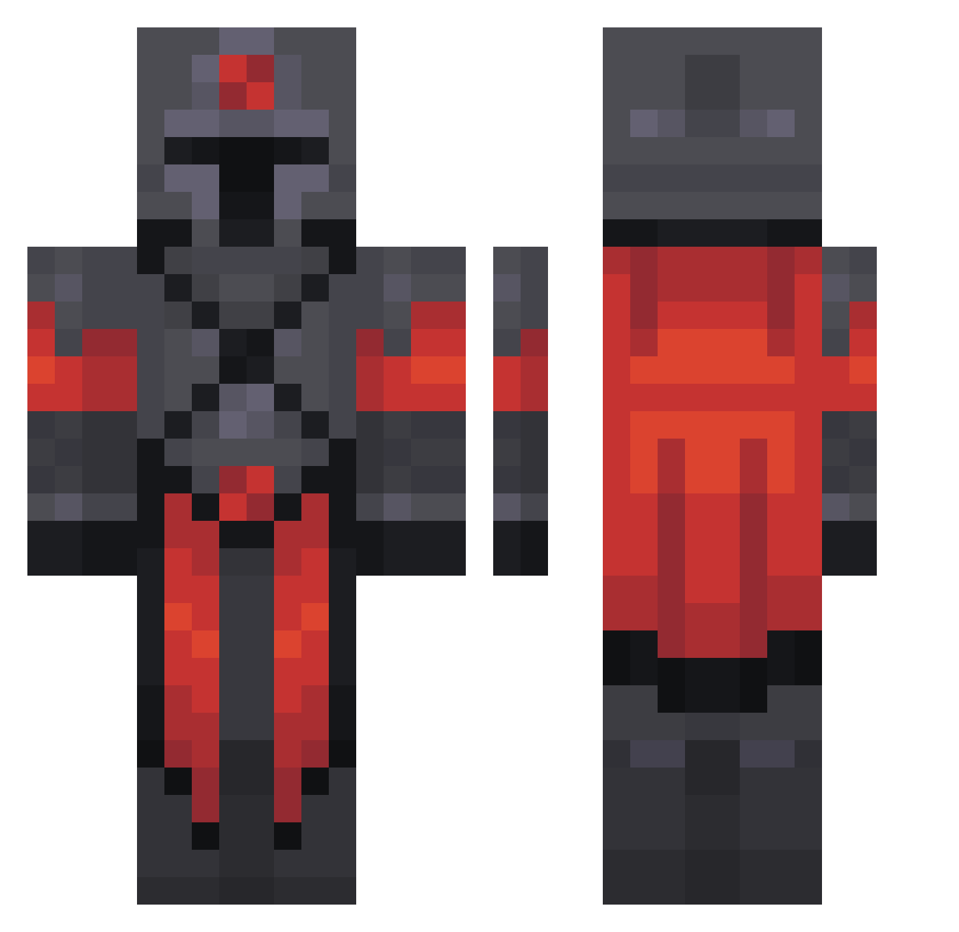 davedezz Minecraft skin, front and back view