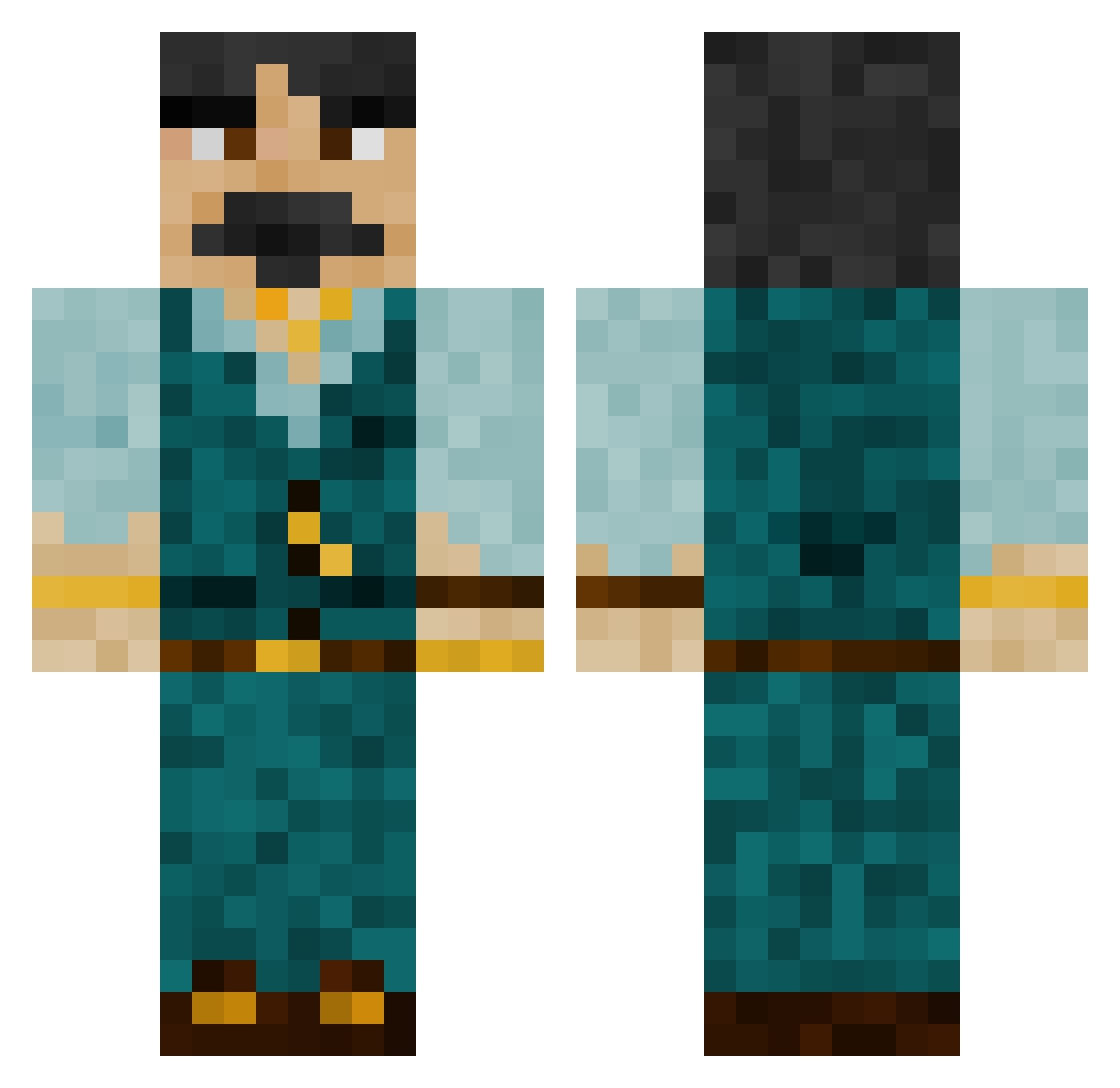 WheyNGreekYoghur Minecraft skin, front and back view