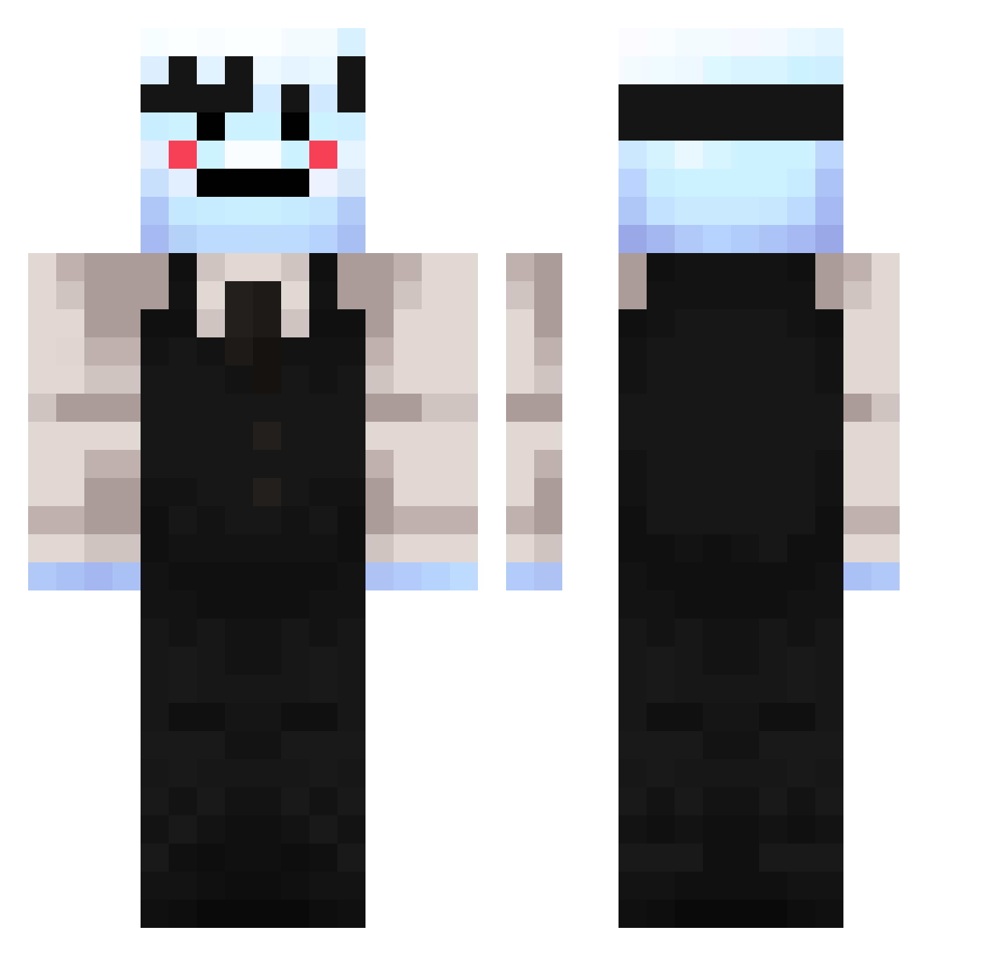 LucasDMC8 Minecraft skin, front and back view