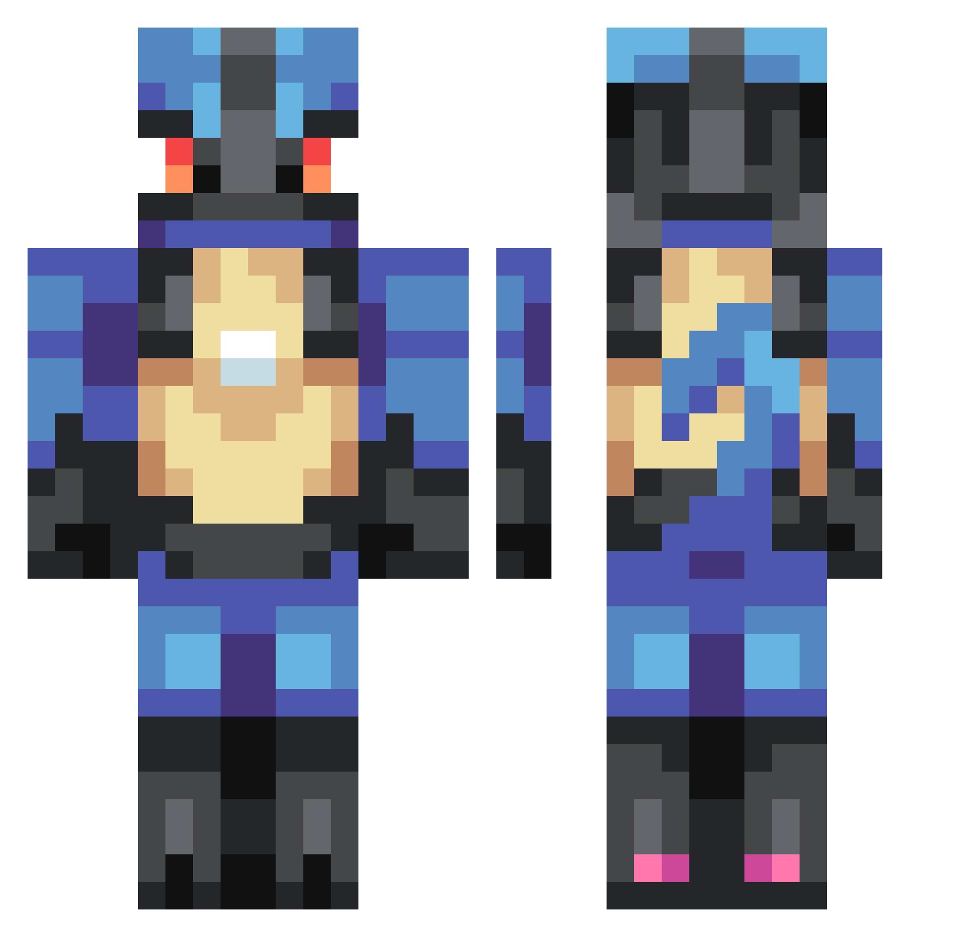 Weedmaan_ Minecraft skin, front and back view