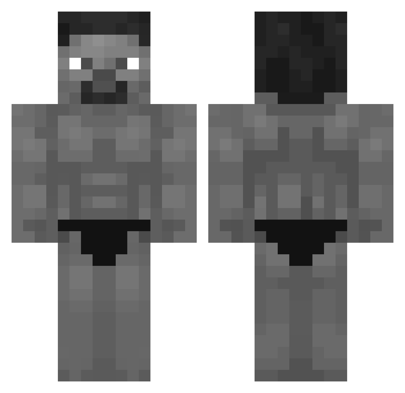 ViejoSabrozo Minecraft skin, front and back view