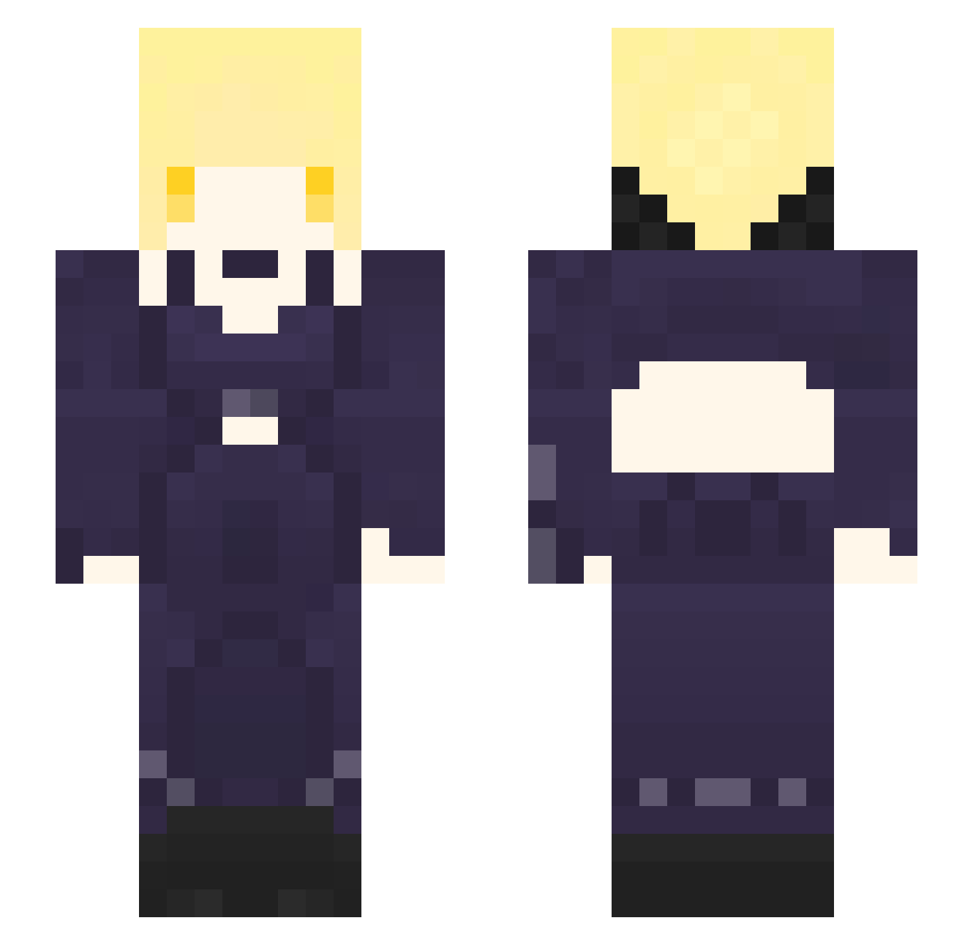 liang1002 Minecraft skin, front and back view