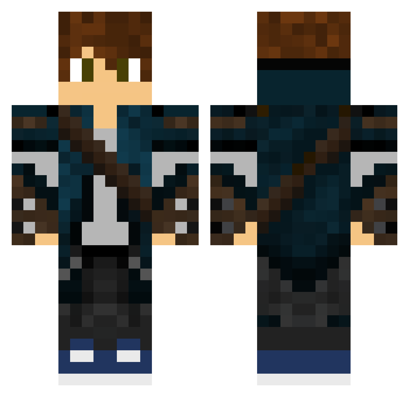 MrJomaxant Minecraft skin, front and back view