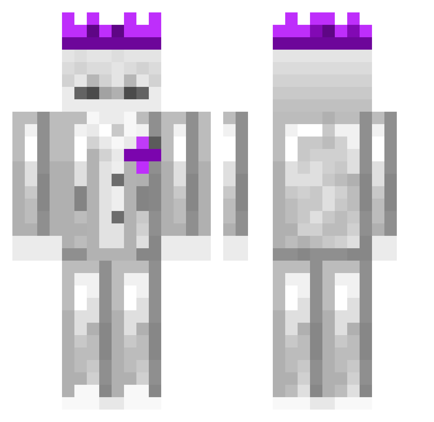 swimmzzz Minecraft skin, front and back view