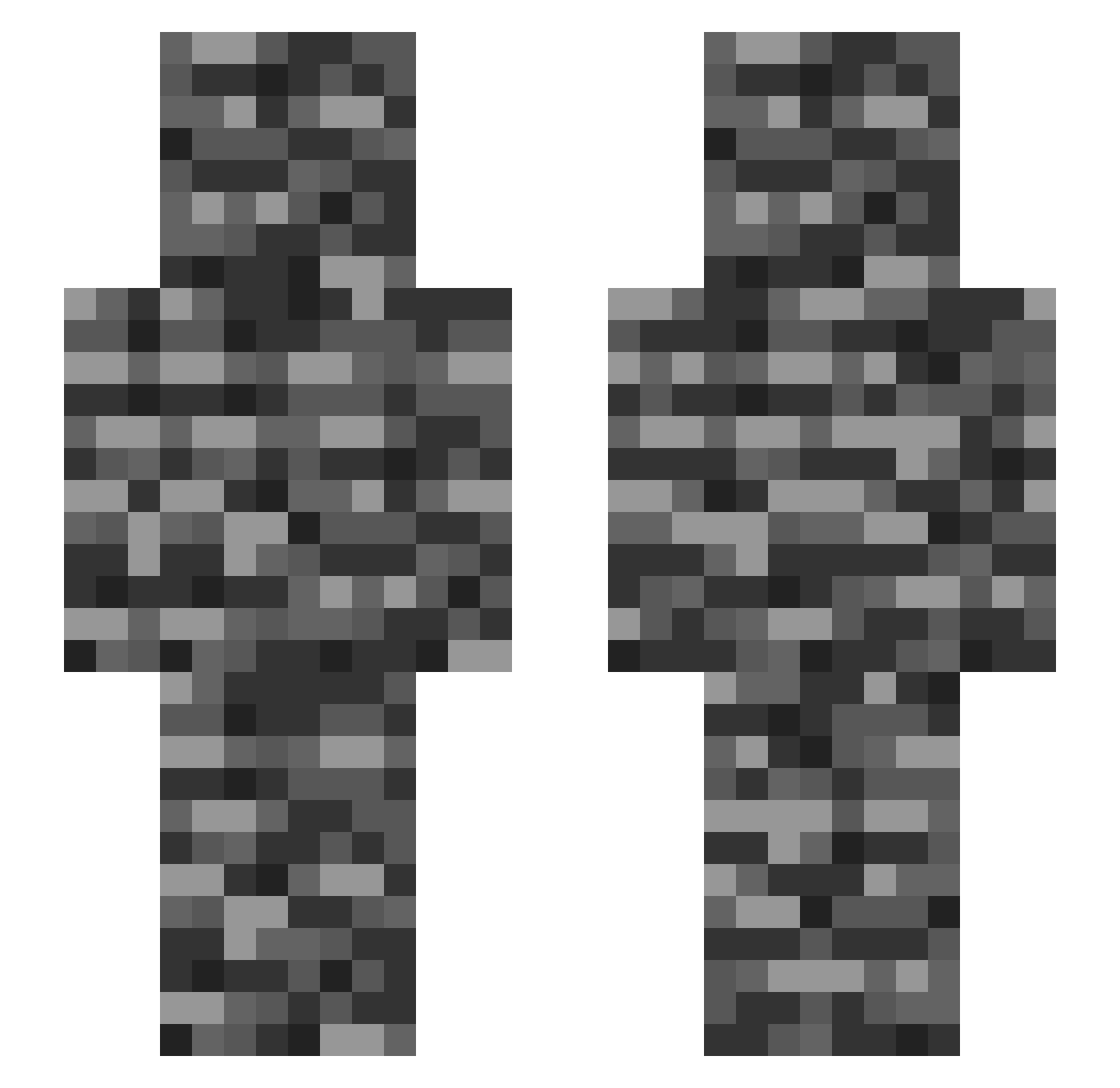 T4hx Minecraft skin, front and back view