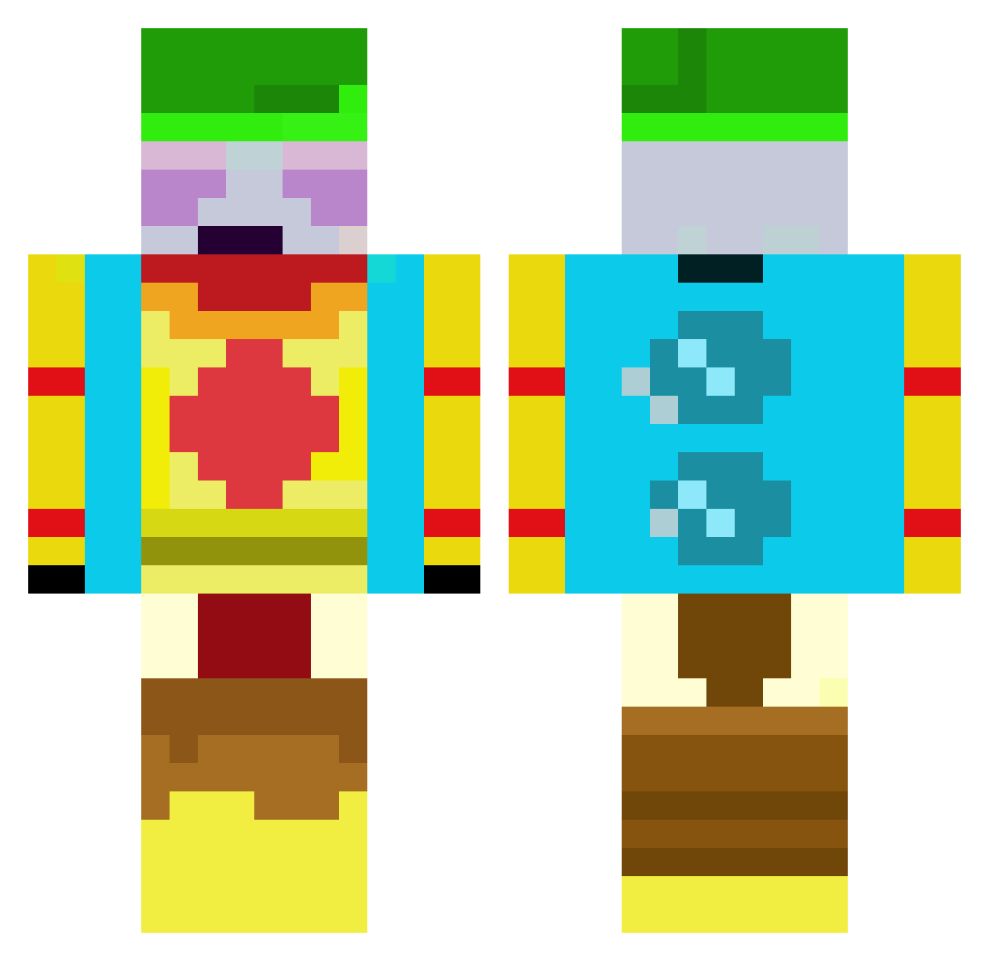 Tood_RO333 Minecraft skin, front and back view
