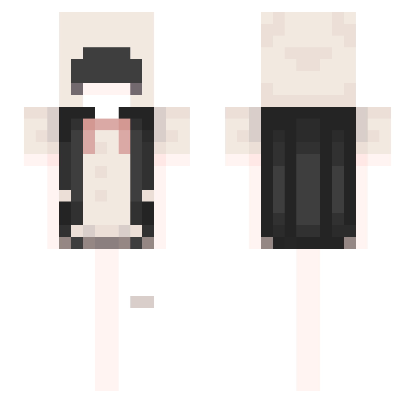 viewmonsters Minecraft skin, front and back view