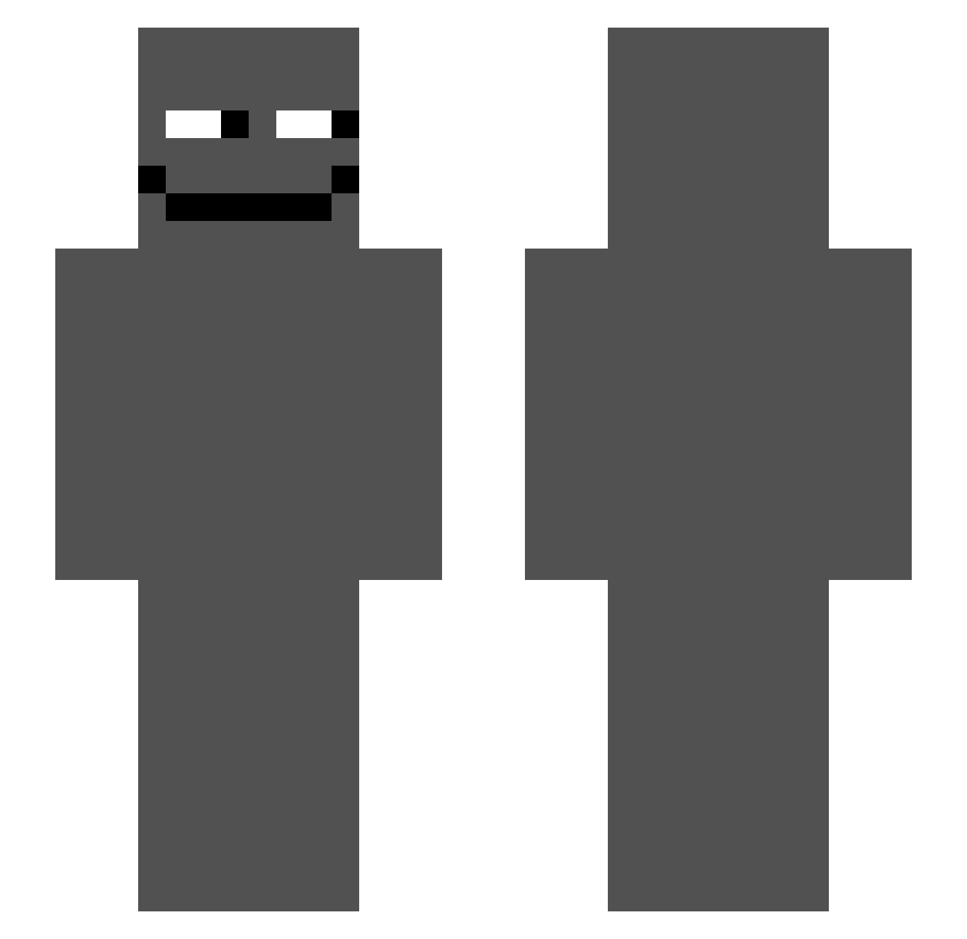 zlur12 Minecraft skin, front and back view