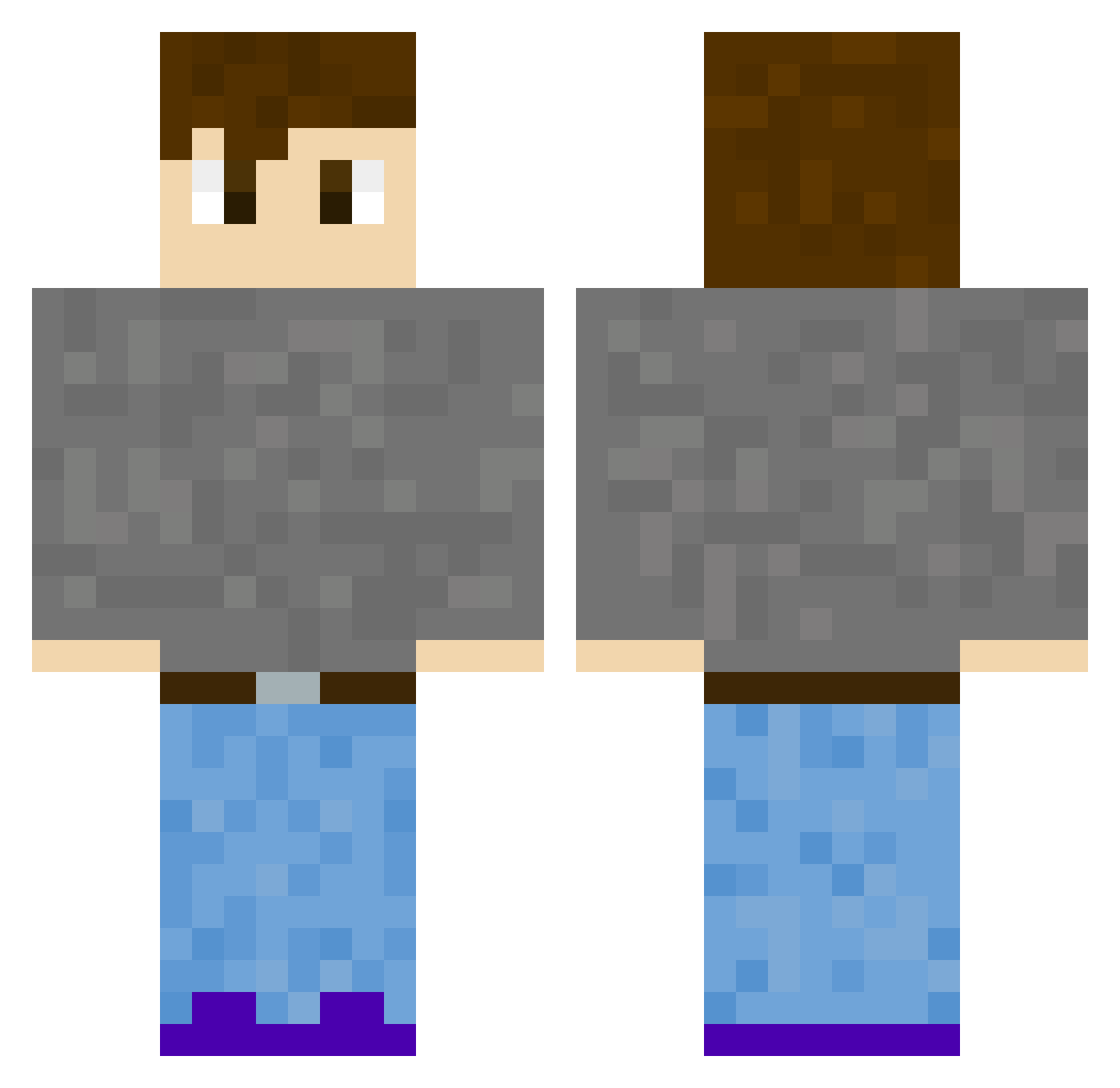 scar3cr0w08 Minecraft skin, front and back view